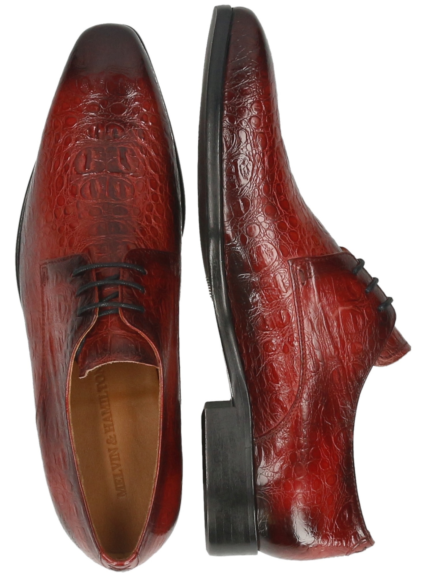 Melvin & Hamilton Schnürschuh »Lewis 13 - vegetabil gegerbt«, Business Schuh, Anzugschuh mit Prägung