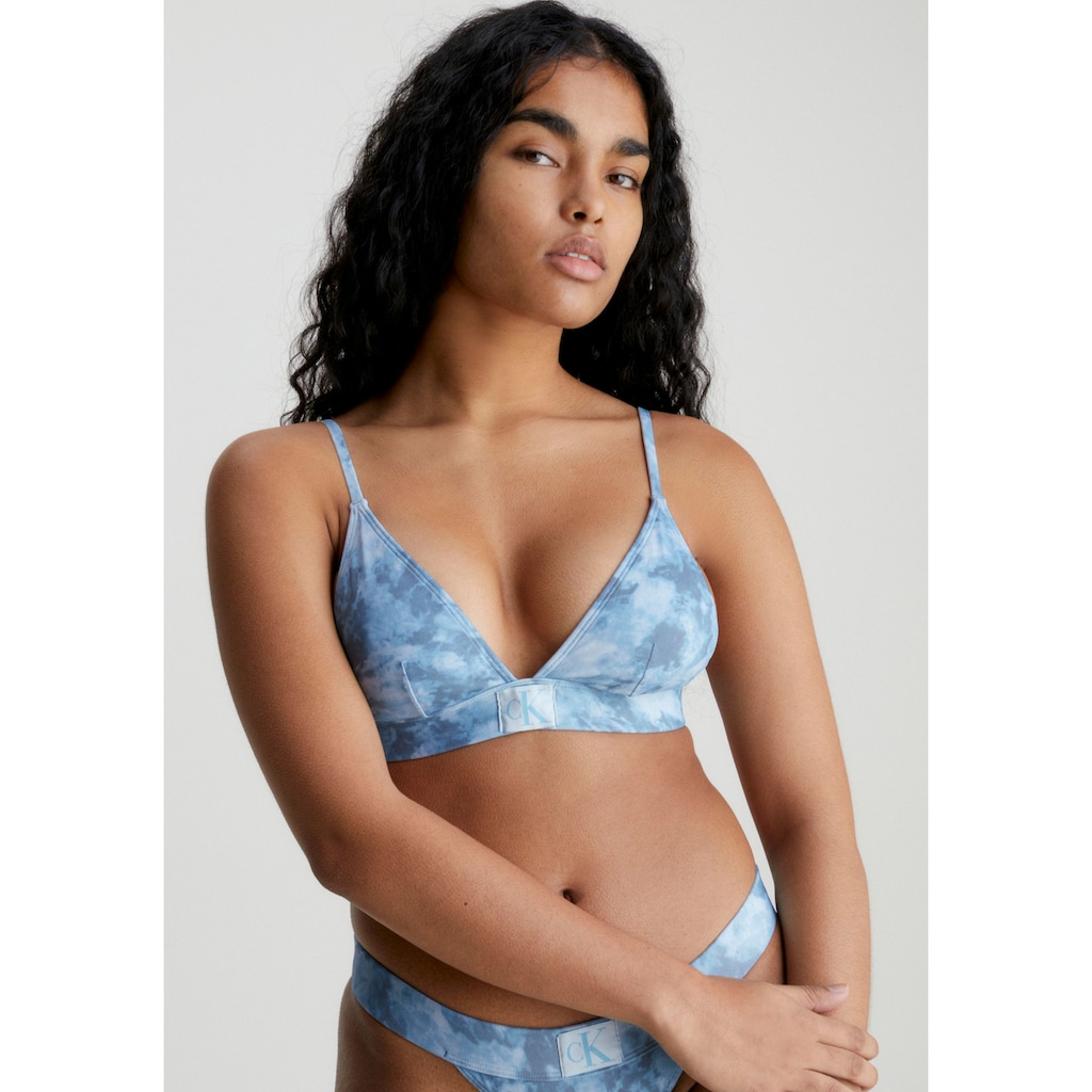 Calvin Klein Swimwear Triangel-Bikini-Top »FIXED TRIANGLE-RP-PRINT«