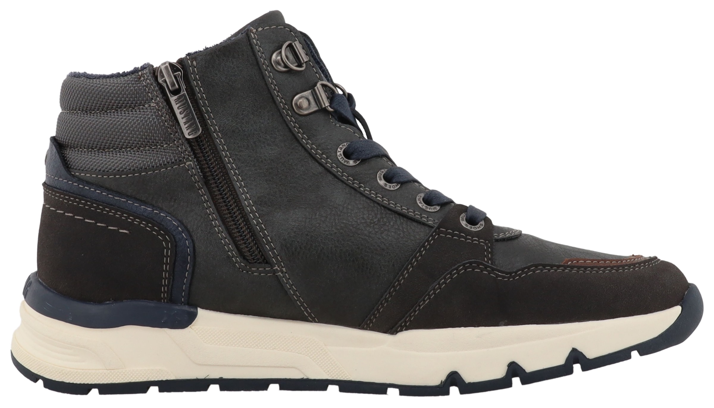 Mustang Shoes Sneaker »Mart«  High Top Sneaker, Schnürboots mit Reißverschluss