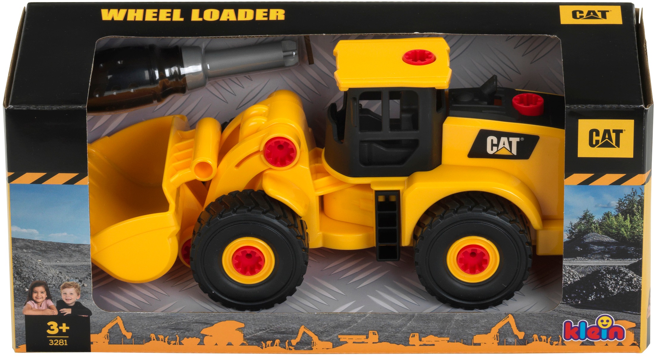 Klein Spielzeug-Radlader »Cat® Schraubfahrzeug«