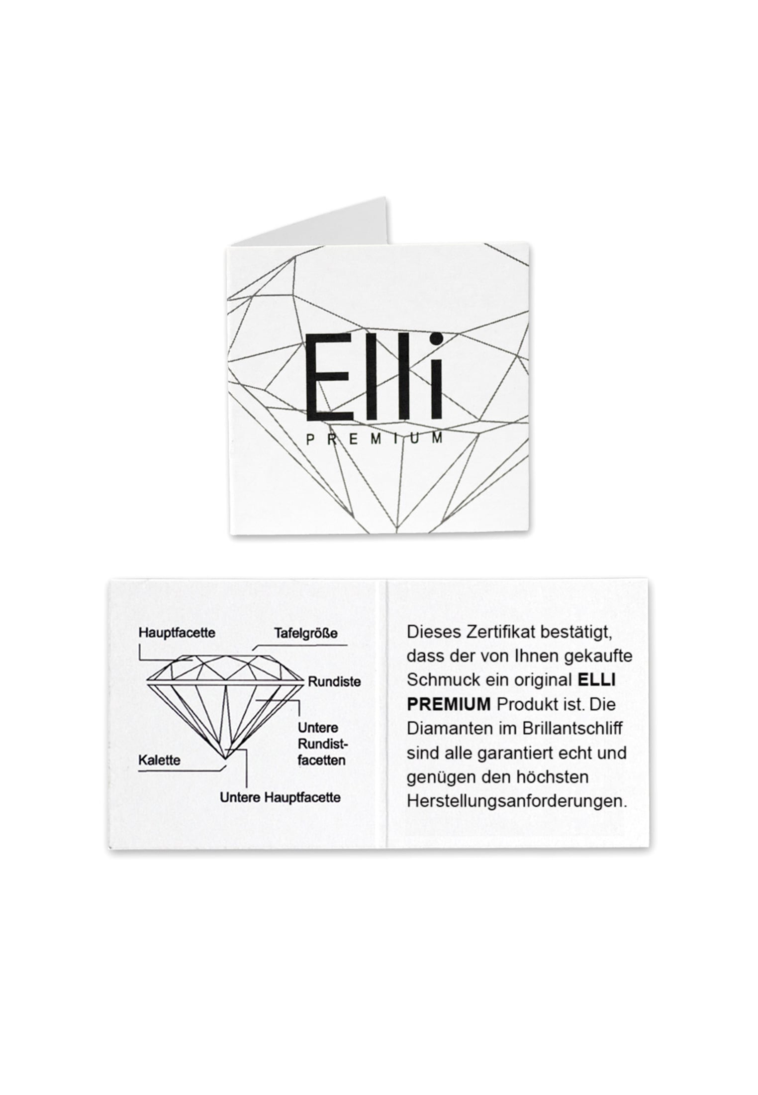 Elli Premium Silberring »Ring Bandring Ehering Trauring Hochzeit 585er Gelbgold«