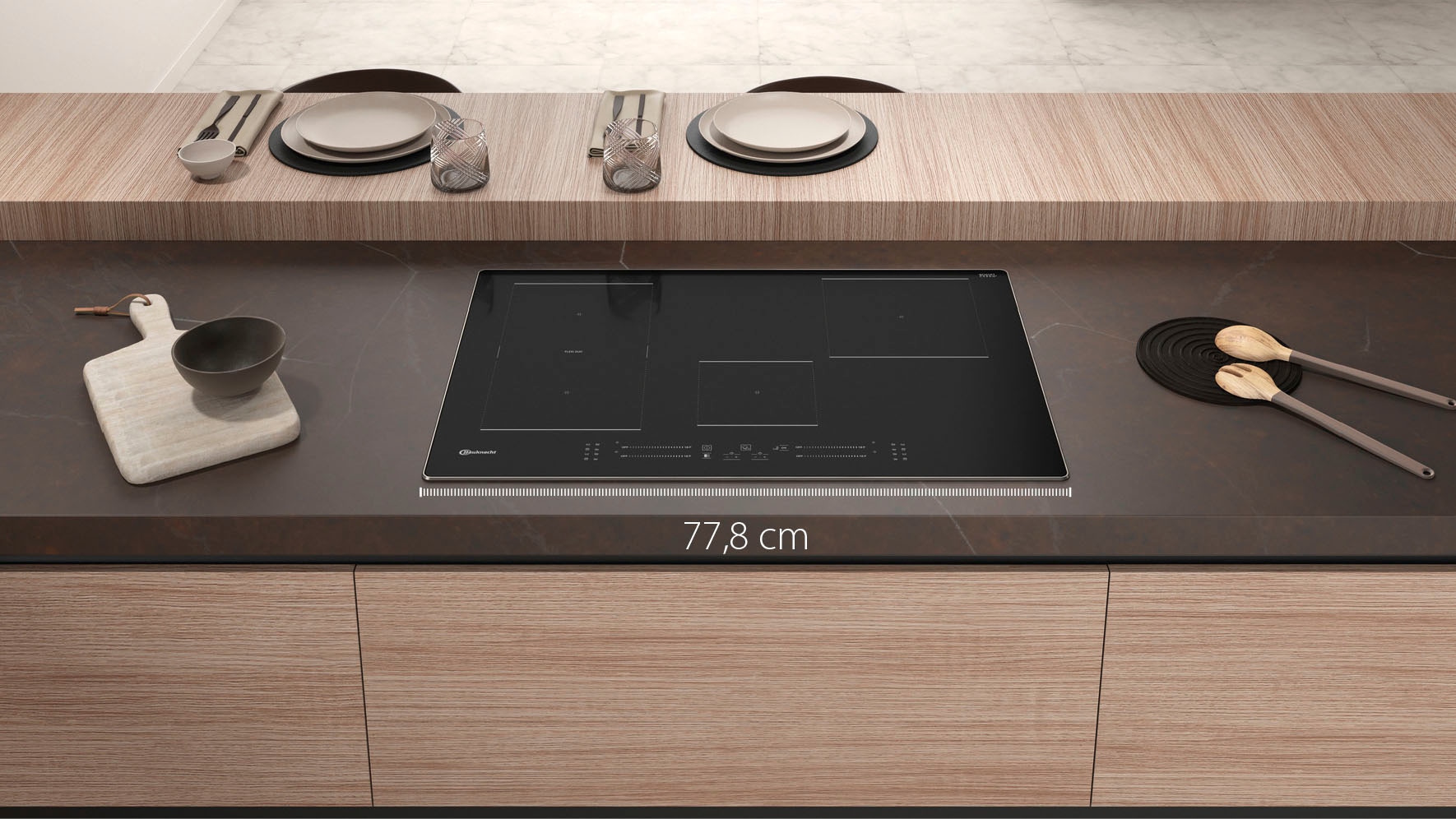 BAUKNECHT Flex-Induktions-Kochfeld von SCHOTT CERAN® »BS 2677C AL«