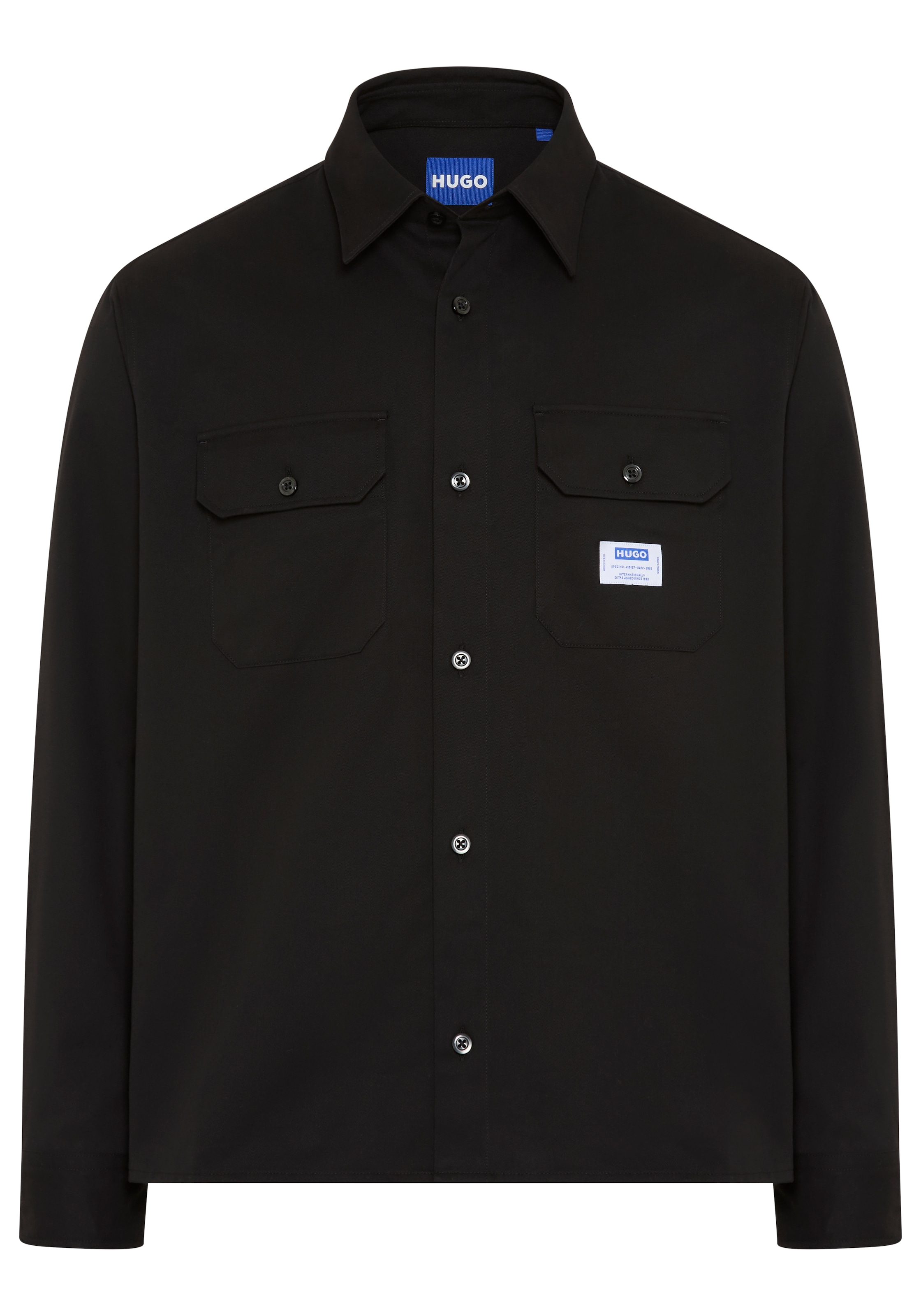 HUGO Blue Langarmhemd »Ekynone« mit Brusttaschen
