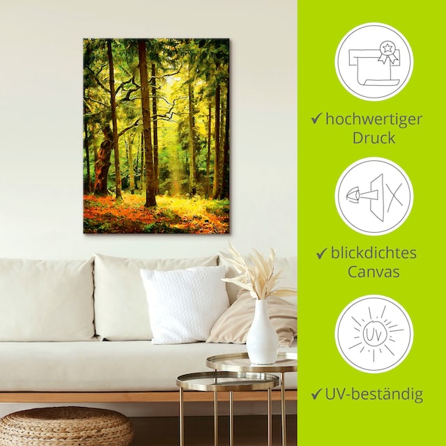 Artland Wandbild »Wald II«, Waldbilder, (1 St.), als Alubild, Leinwandbild,  Wandaufkleber oder Poster in versch. Größen bequem kaufen