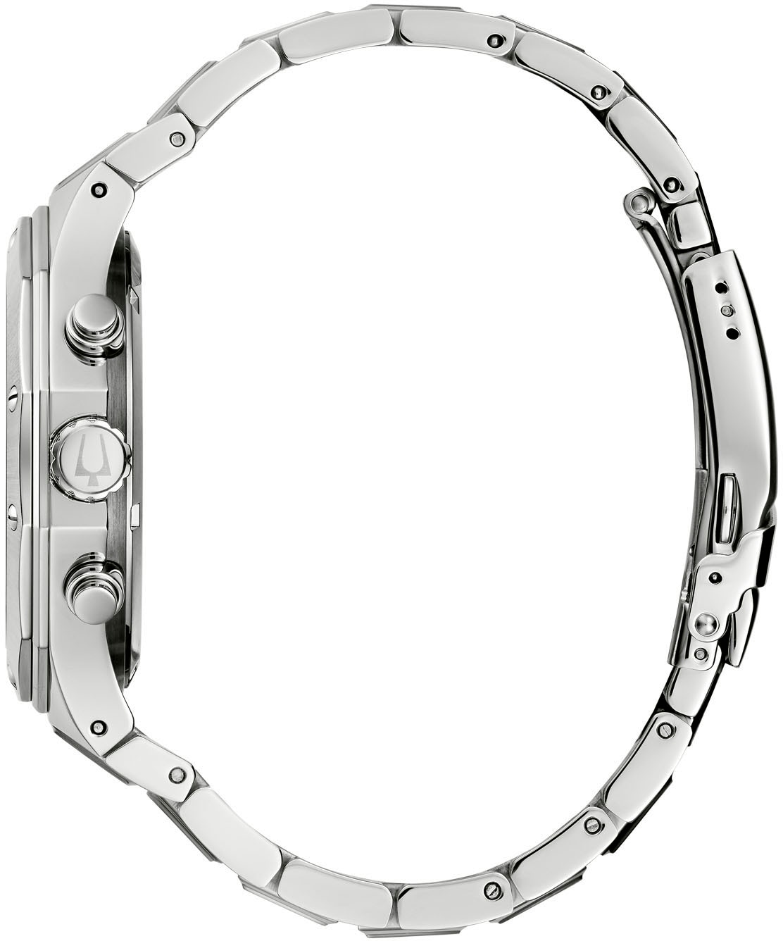 Bulova Chronograph Armbanduhr, Quarzuhr, Herrenuhr, Edelstahlarmband, Saphirglas