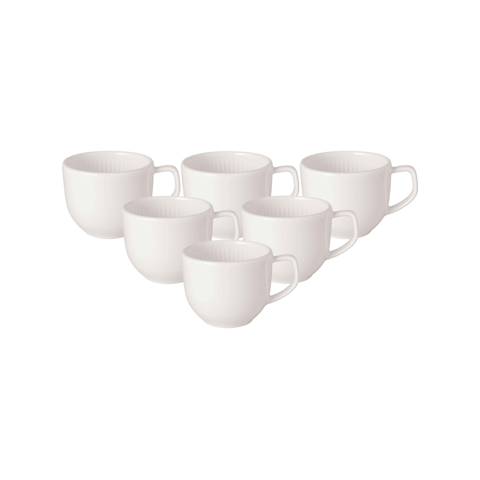 Villeroy & Boch Espressotasse "Mokka- / Espressotassen Afina 50 ml 6er Set weiß"