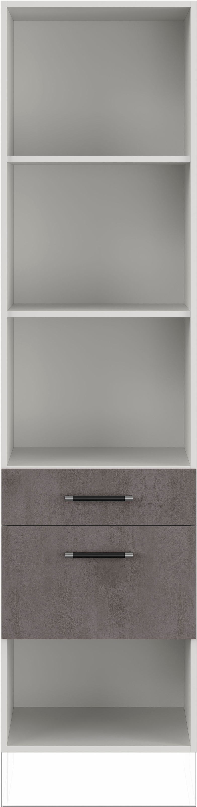 IMPULS KÜCHEN Seitenschrank »"Prag", Breite/Höhe: 50/190,7 cm, mit Soft-Close«, vormontiert, mit Schubkasten, mit Auszug, mit verstellbaren Fachböden