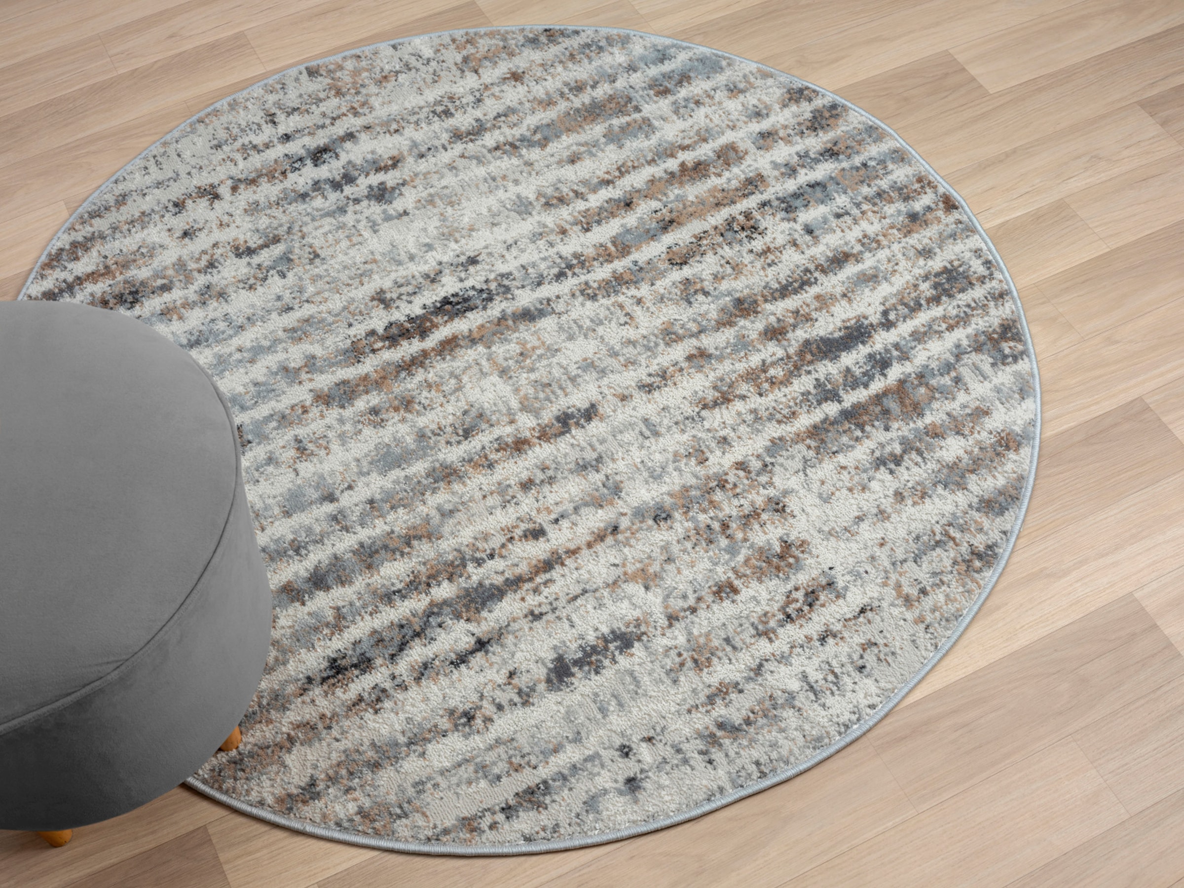 Myflair Möbel & Accessoires Teppich »My Soul«, rund, 8 mm Höhe, Kurzflor, Scandi-Design, besonders weich durch Microfaser