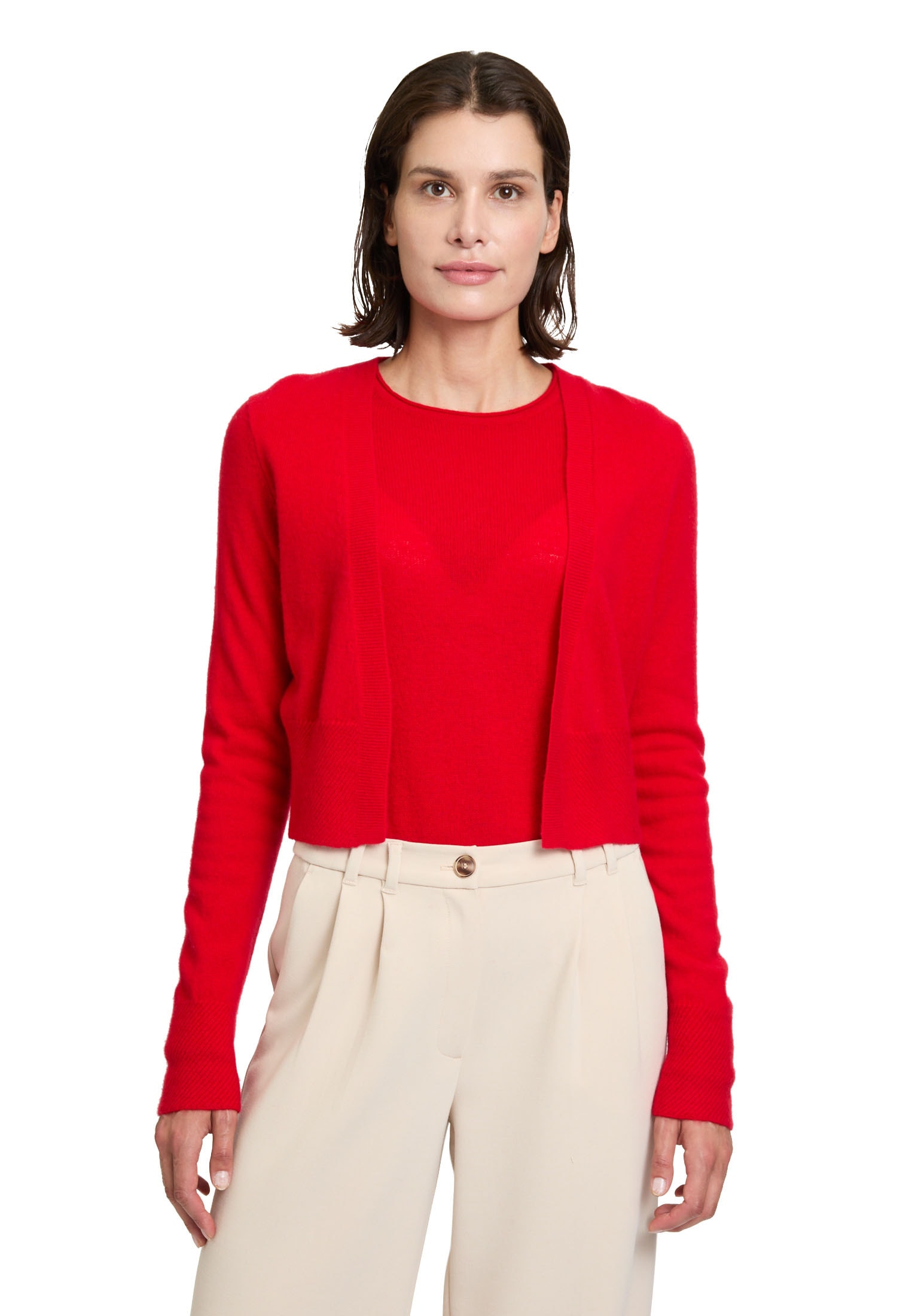 Betty Barclay Strickjacke »Kaschmir-Strickjacke mit Rippbündchen«