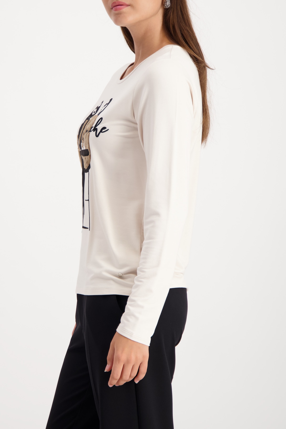 Monari Langarmshirt »Shirt Frauen Café«