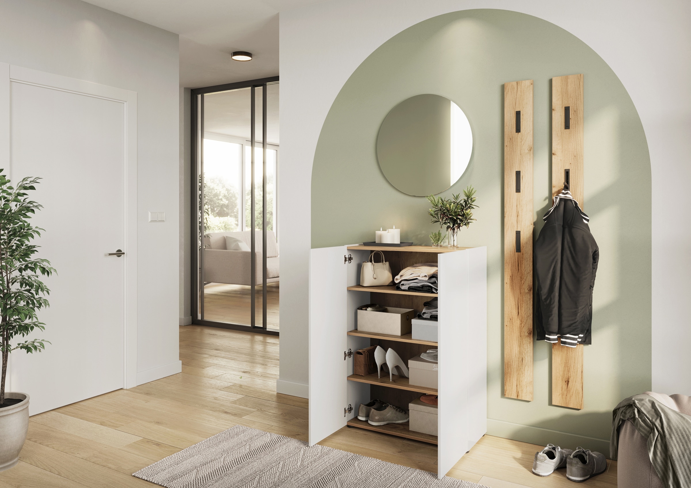 GERMANIA Schuhschrank »GW-Alviano« 1 Stk. tlg. Platz für bis zu 12 Paar Schuhe