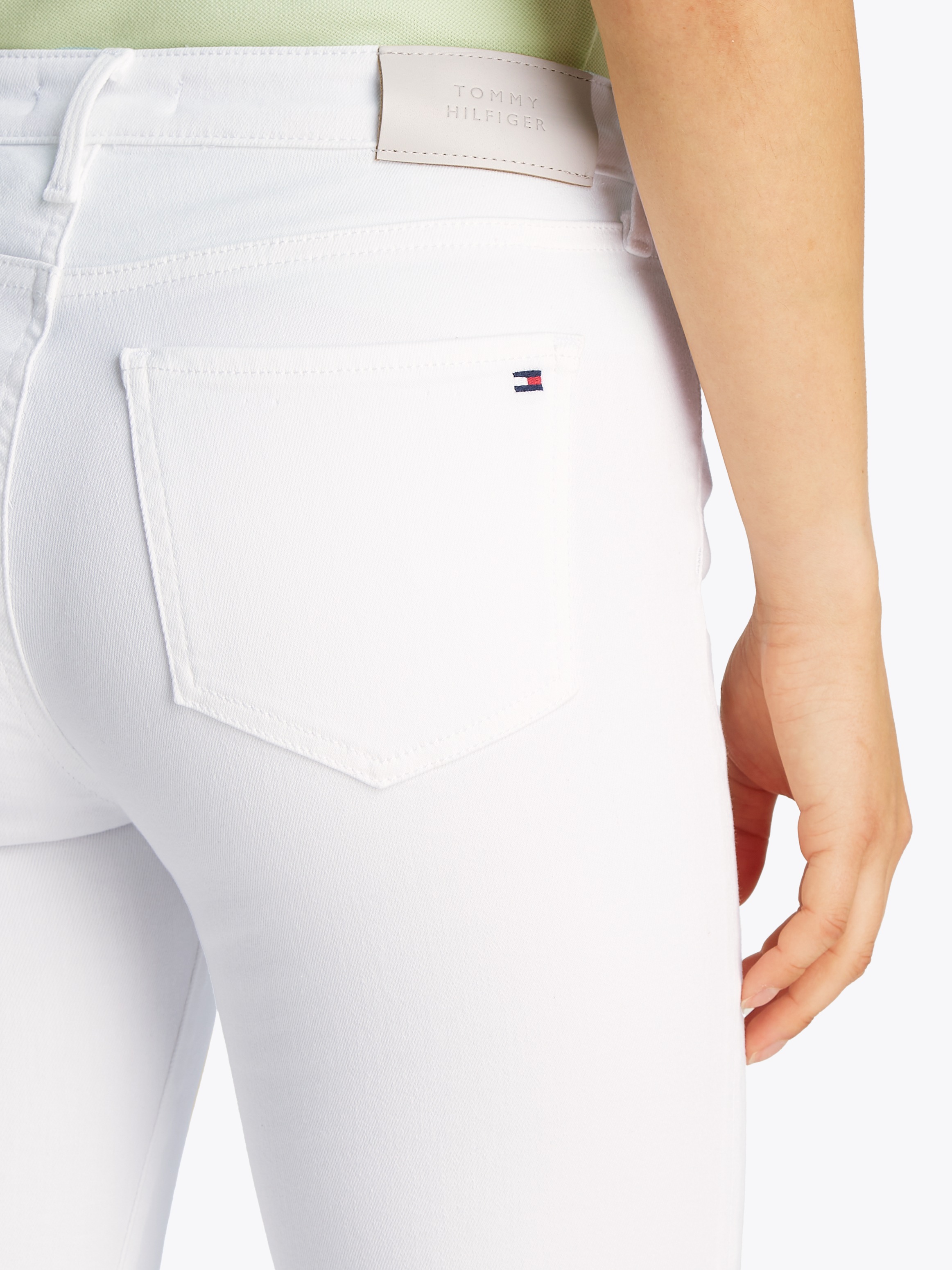 Tommy Hilfiger Skinny-fit-Jeans »COMO Skinny Regular Waist«, mit Logo-Badge, in Knöchellänge