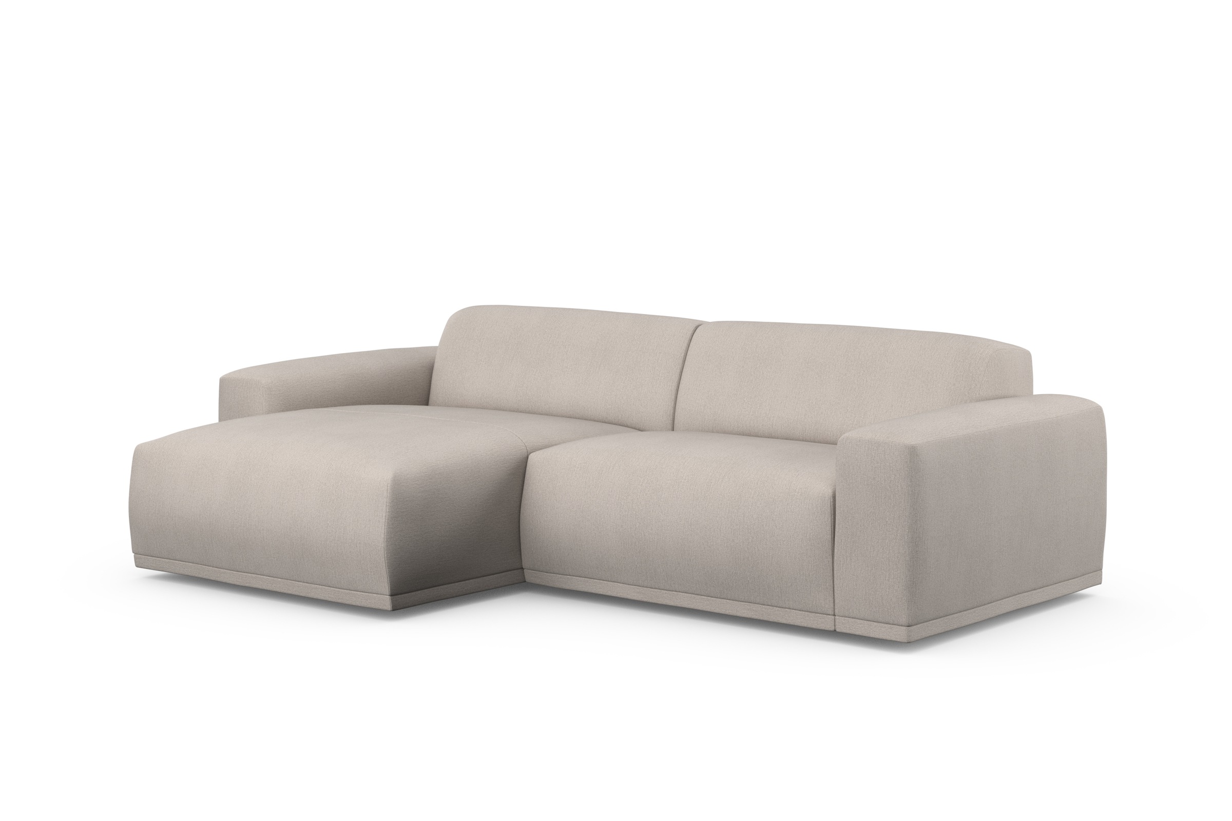 TRENDMANUFAKTUR Ecksofa »Braga, mit hochwertigem Kaltschaum, L-Form, in Cord erhältlich«, (2 St.), modernes Sofa, Couch mit hohem Sitzkomfort, 255/72/160 cm (B/H/T)