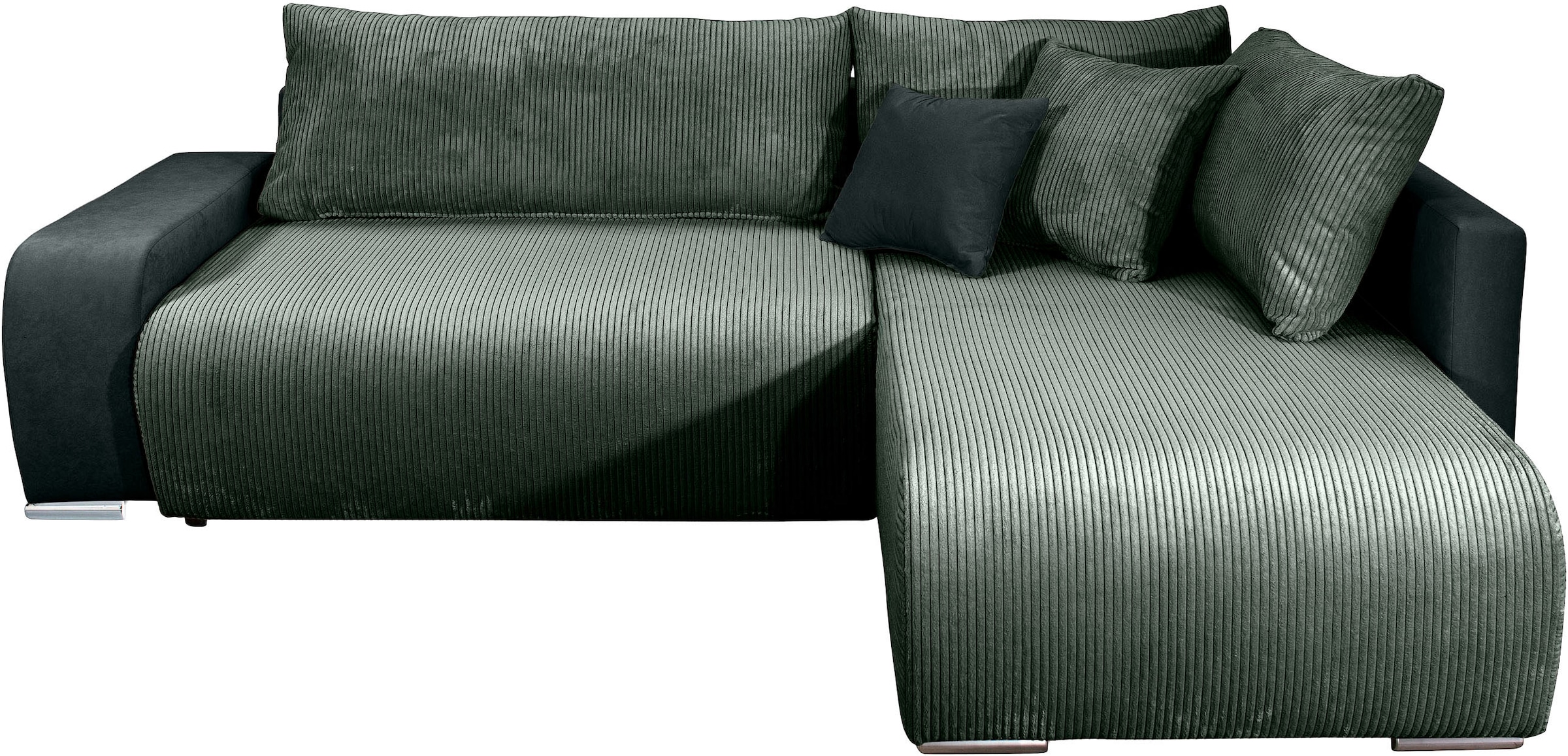 COLLECTION AB Ecksofa »Poppy L-Form, B: 227 cm« Bettfunktion, Bettkasten & 1 Zierkissen