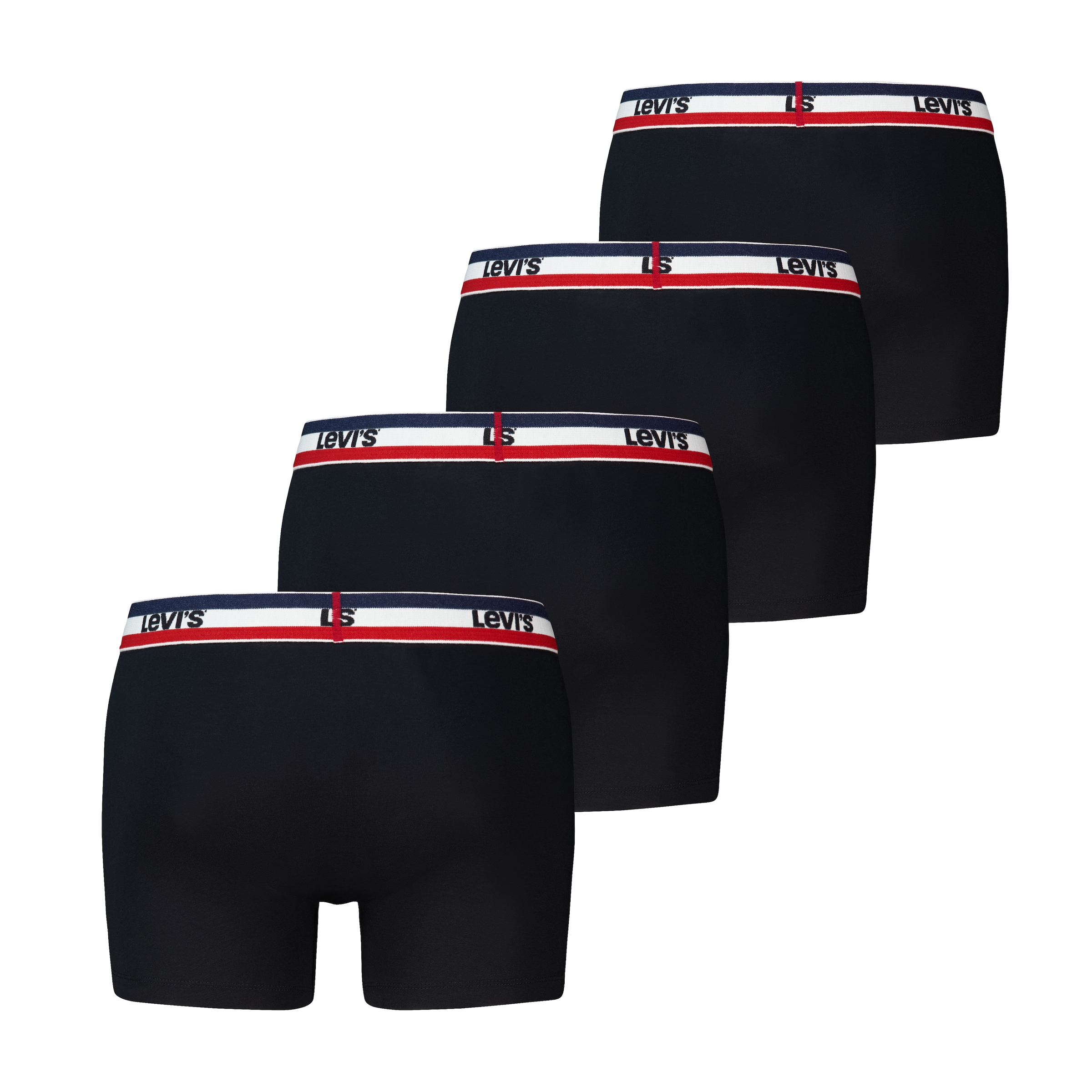 Levi's® Boxershorts »LEVIS MEN REPEAT SPW LOGO BOXER BRIEF 4P« 4er Pack, 