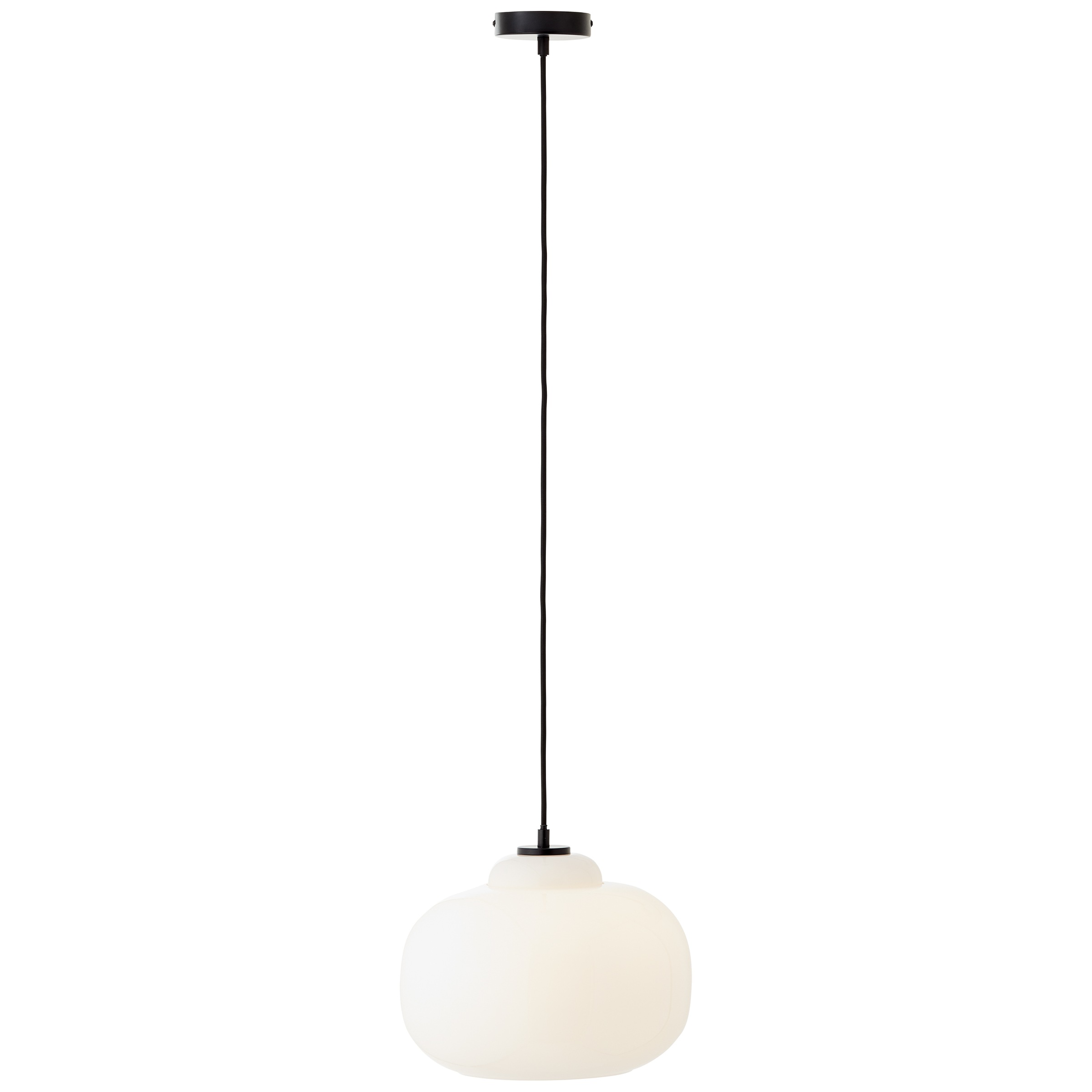 Brilliant Pendelleuchte »Blop« E27 Höhe 128,5 cm, Ø 30 cm, E27, kürzbar, Glas/Metall