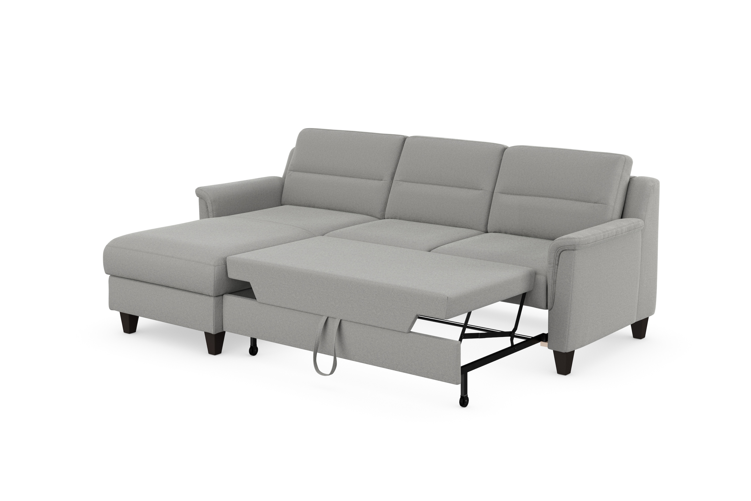 sit&more Ecksofa »Farö L-Form«, inklusive Federkern, wahlweise mit Bettfunktion und Bettkasten