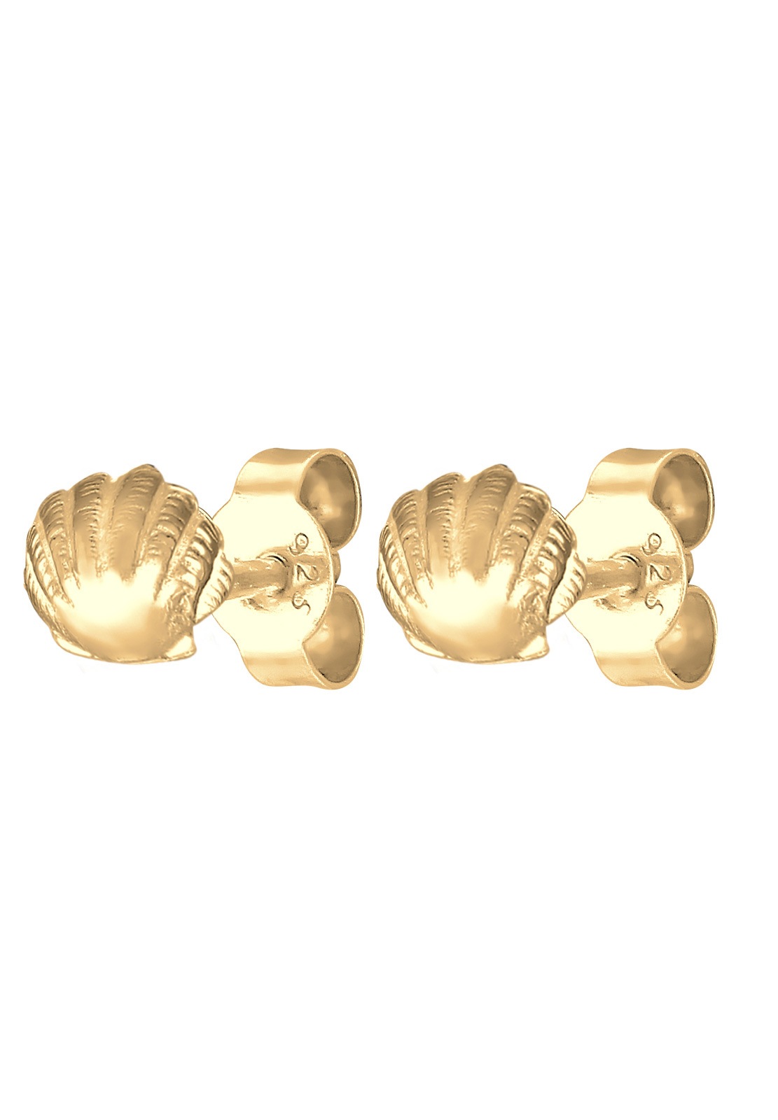 Elli Paar Ohrstecker »Ohrringe Muschel Maritim Meer 925 Silber vergoldet«