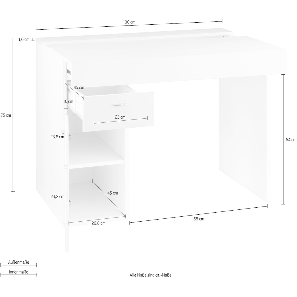 INOSIGN Schreibtisch »Sliding«