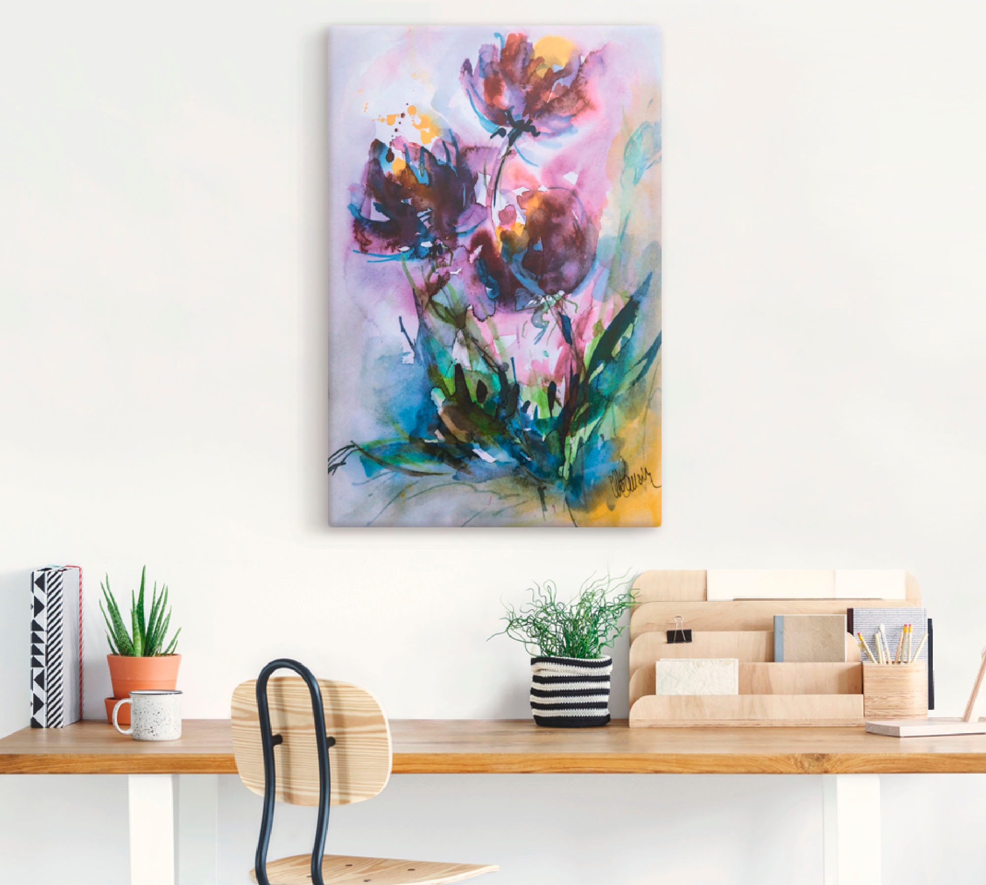 Artland Wandbild »Küchenschelle«, Blumen, (1 St.), als Alubild, Outdoorbild, Leinwandbild, Poster in verschied. Größen
