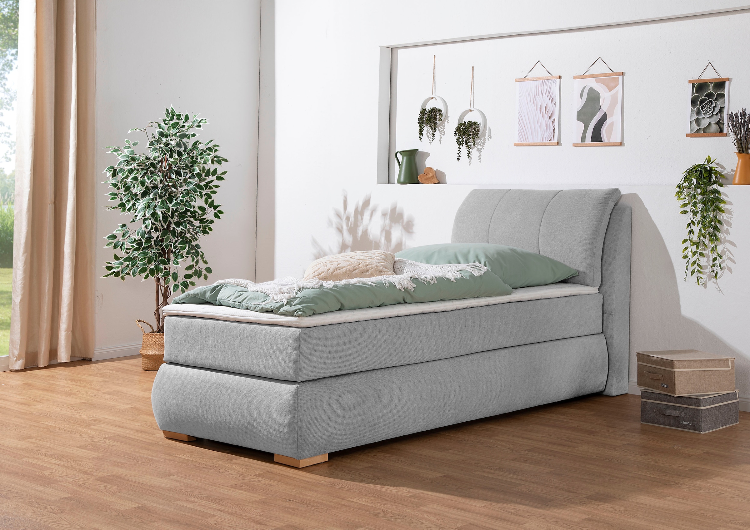 Home affaire Boxspringbett »Breitenthal«, abnehmbare Rückenkissen mit Klettband