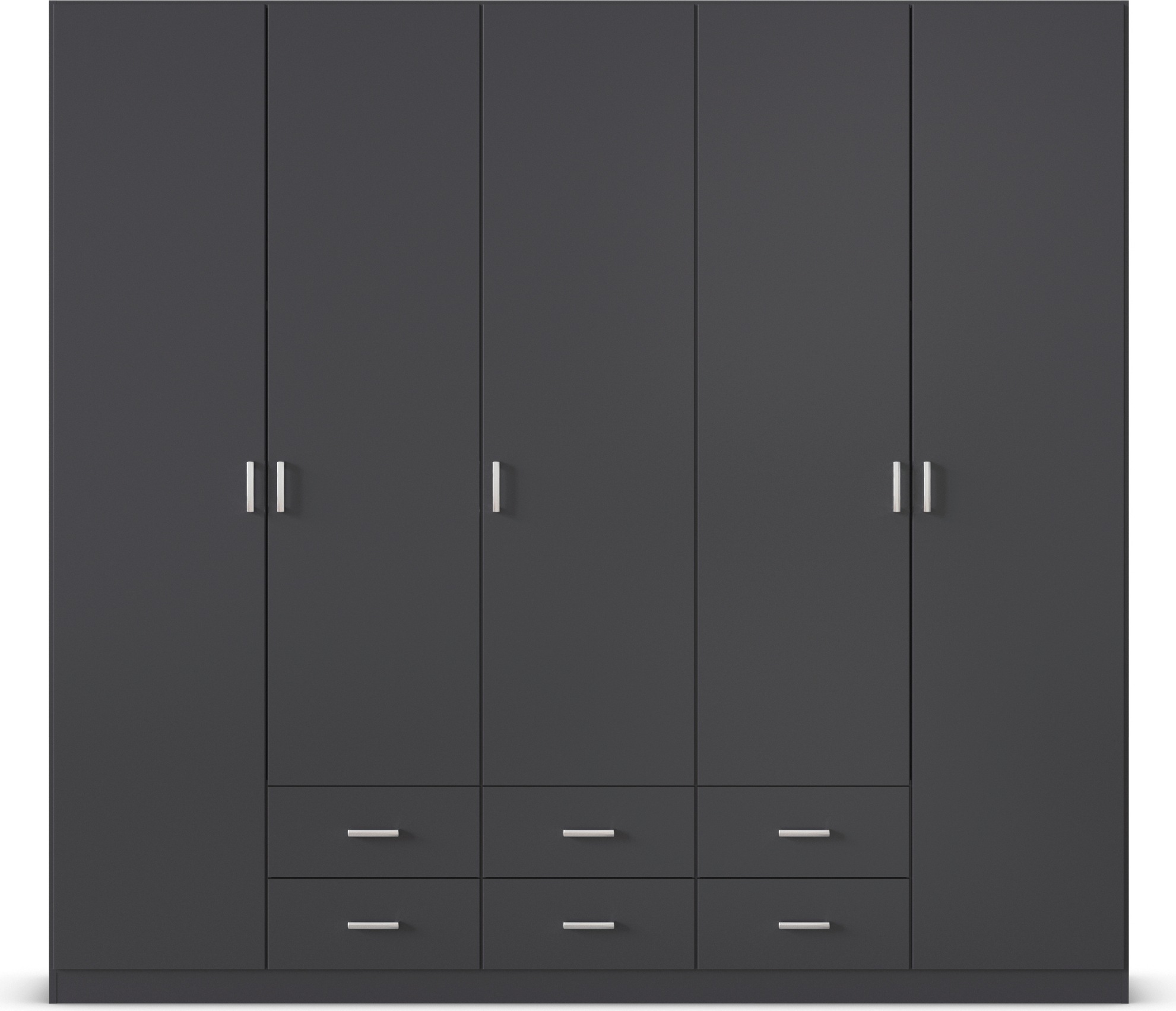 rauch Drehtürenschrank »Kleiderschrank Schrank Garderobe Wäscheschrank GAMMA in 3 Breiten«, mit 6 Schubladen, in schlichtem Design TOPSELLER MADE IN GERMANY
