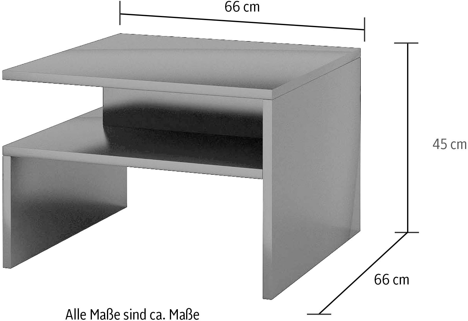 INOSIGN Couchtisch »Coby«, 66 x 45cm