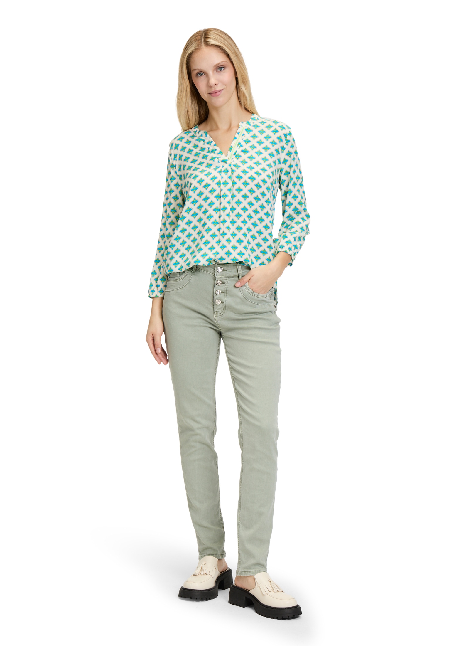 Cartoon Klassische Bluse »Blusenshirt mit Muster«