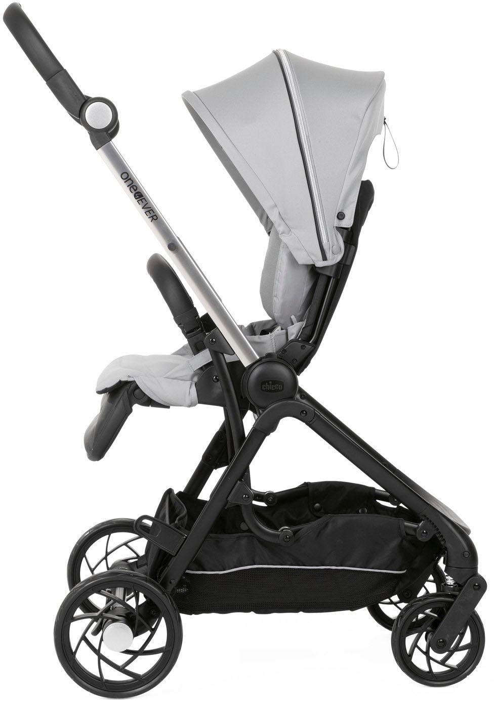 Chicco Kombi-Kinderwagen »Kinderwagen One4ever, silverleaf«, mit zwei Sitzen