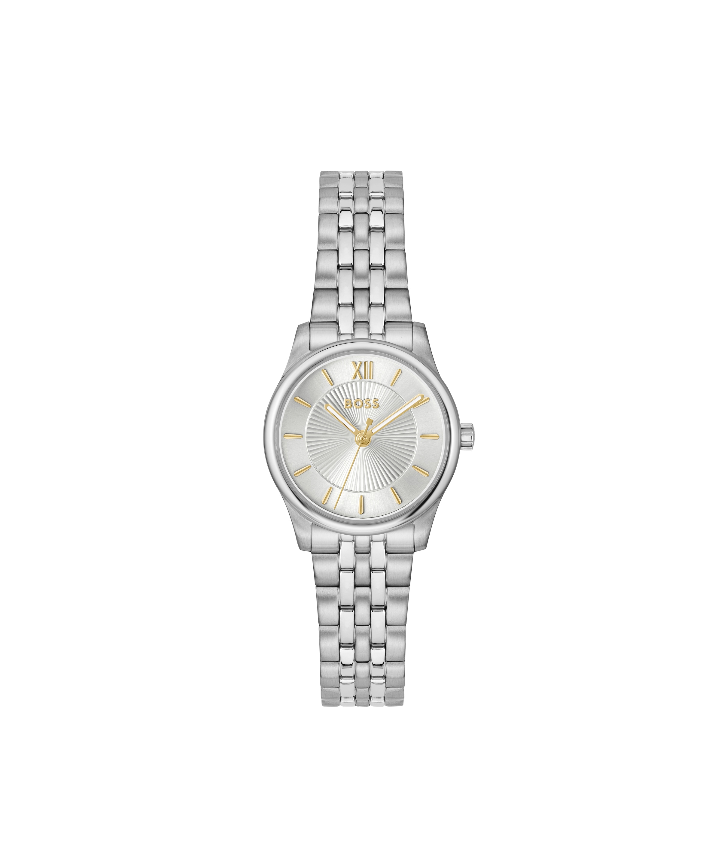 BOSS Quarzuhr »GRACEFUL MINA« Armbanduhr, Damenuhr, Edelstahlarmband, analog