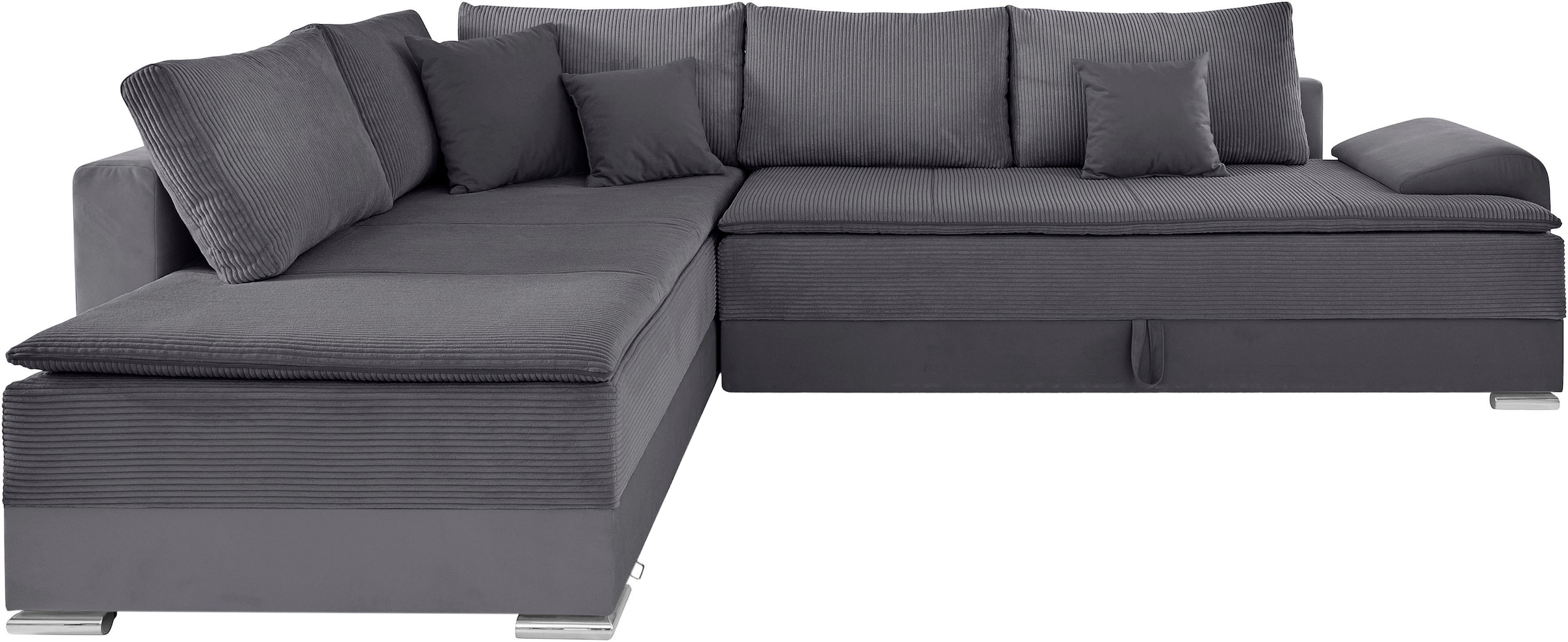 INOSIGN Ecksofa »Night & Day L-Form mit Dauer-Schlaffunktion mit Armlehne«, mit Boxspring-Bettfunktion 180x200 cm und Bettkasten, Dauerschläfer!