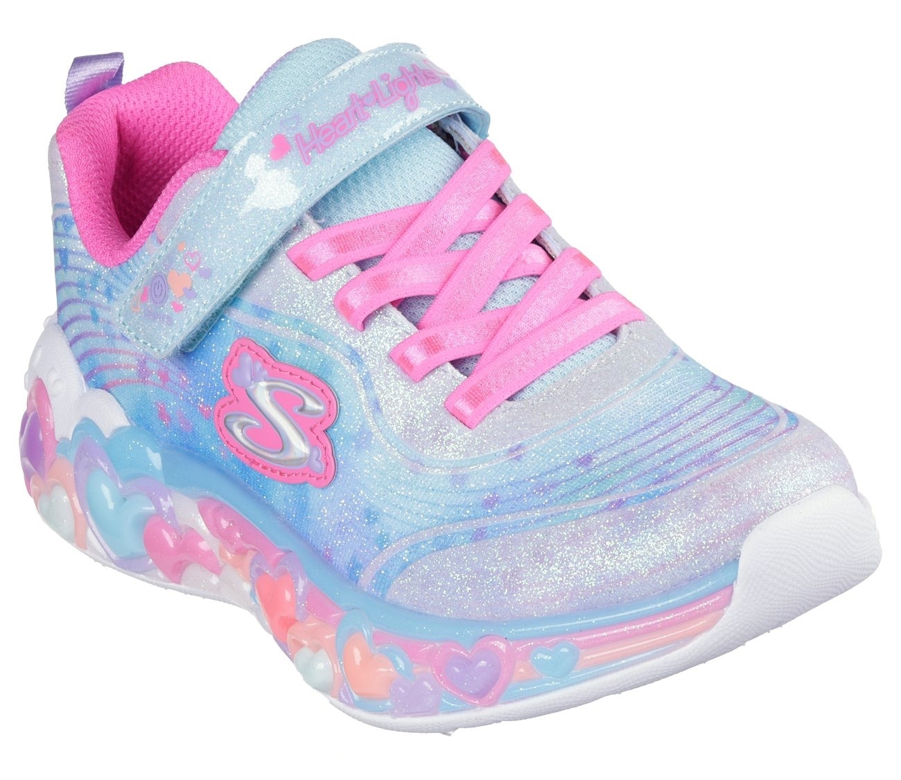 Skechers Sneaker »ETERNAL HEART LIGHTS«, Blink,-Klettschuh mit Herz-Applikation,...