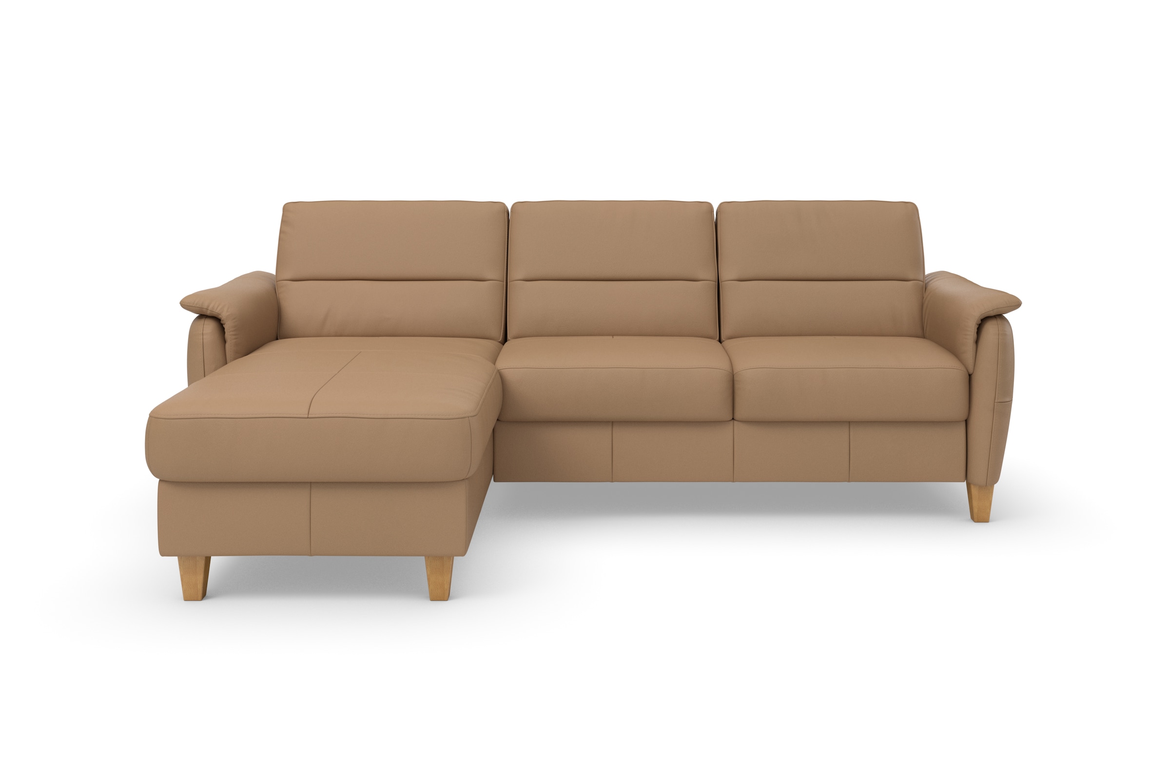 Home affaire Ecksofa »Palmera L-Form, B: 244 cm - OTTO. Verlässliche Qualität.« optional Schlaffunktion & Bettkasten, Federkern