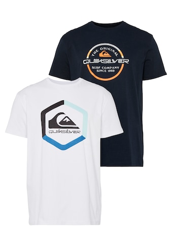 Quiksilver T-Shirt »Herren Doppelpack«, (Packung, 2 tlg., 2er-Pack) kaufen