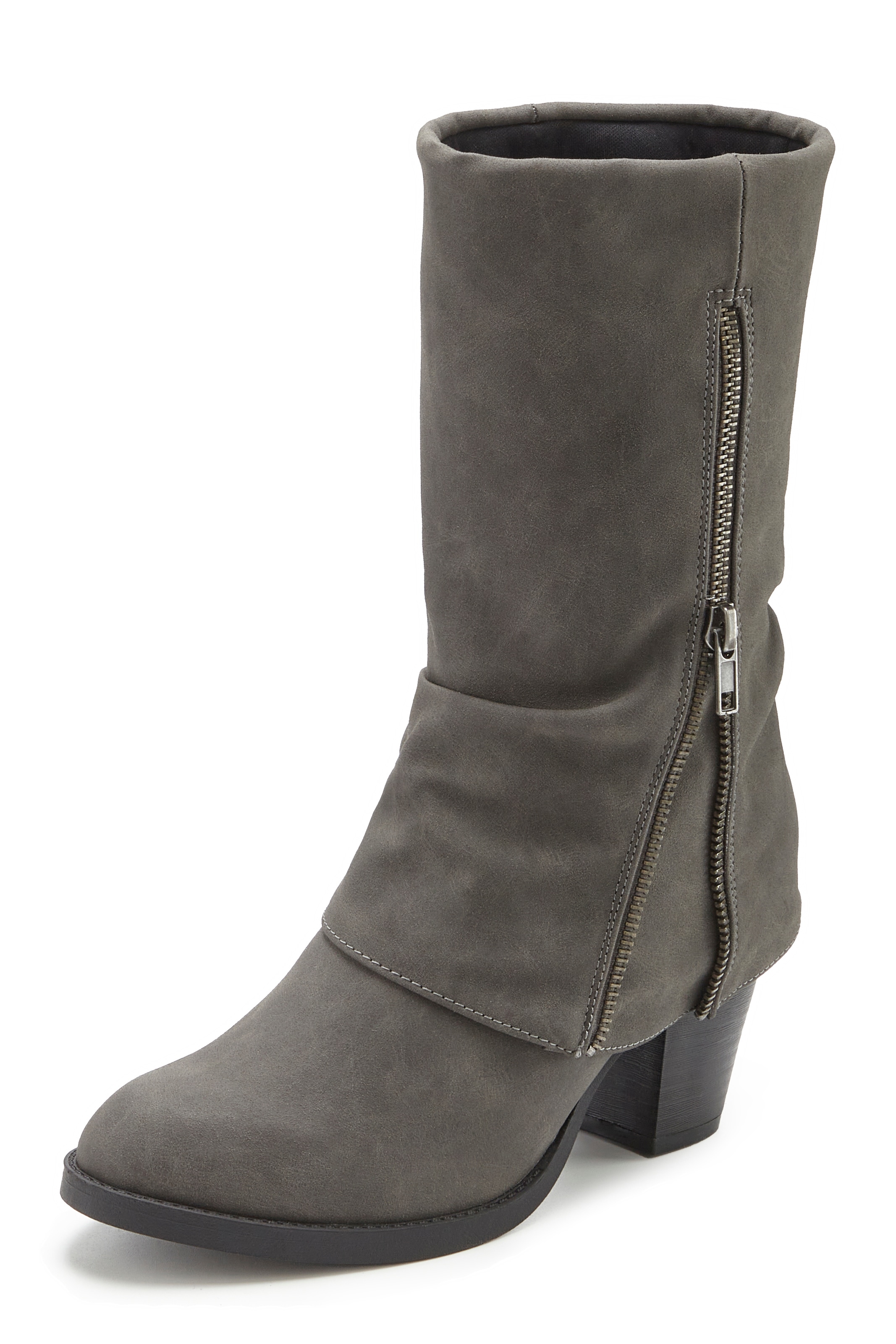 LASCANA Stiefel »Stiefelette, Boots, Cowboy-Stiefel,«  NEU mit Blockabsatz und modischem Zierreißverschluss