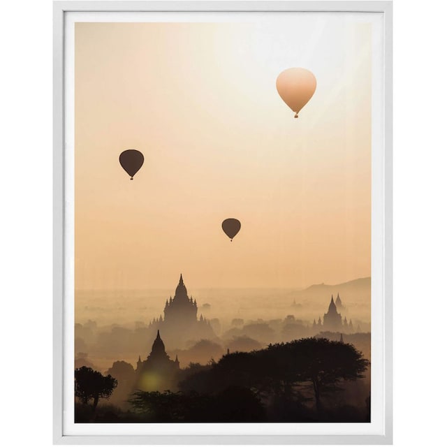 Wall-Art Poster »Morgen über Bagan«, Landschaften, (1 St.), Poster, Wandbild,  Bild, Wandposter bequem bestellen