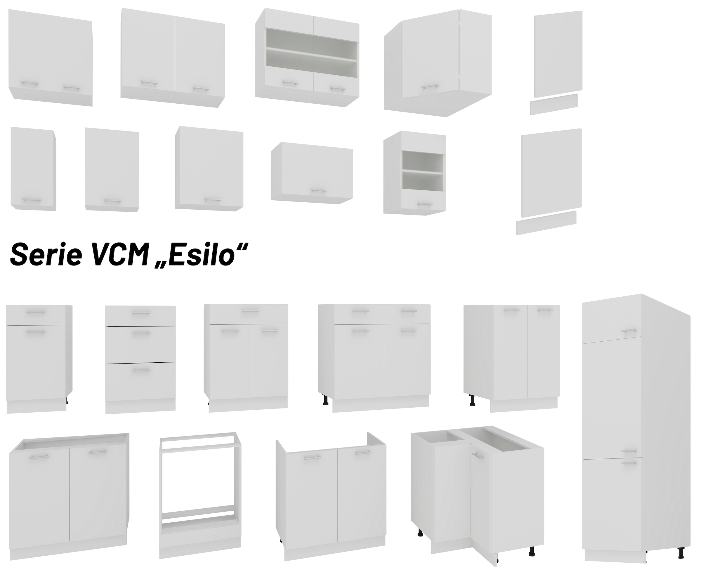VCM Hängeschrank »Küchenschrank B. 80 cm Hängeschrank Küche Esilo«