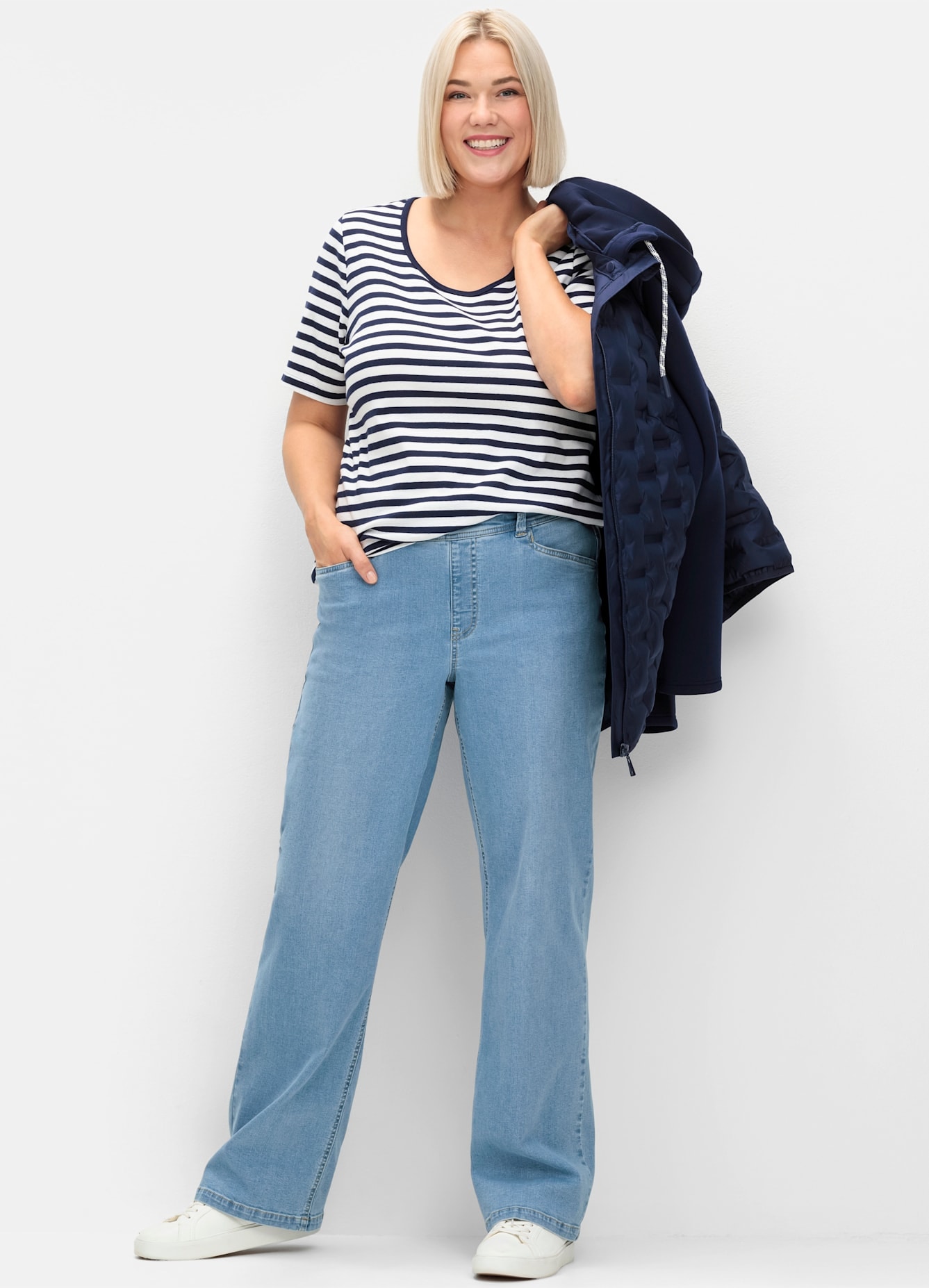 Sheego Kurzarmshirt »T-Shirt« 1 Stk.