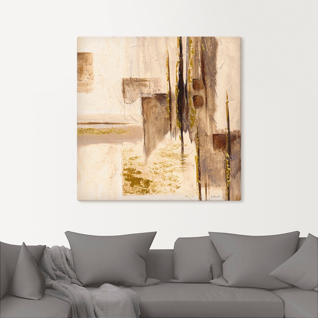 Artland Wandbild »Goldene Silhouette I«, Muster, (1 St.)