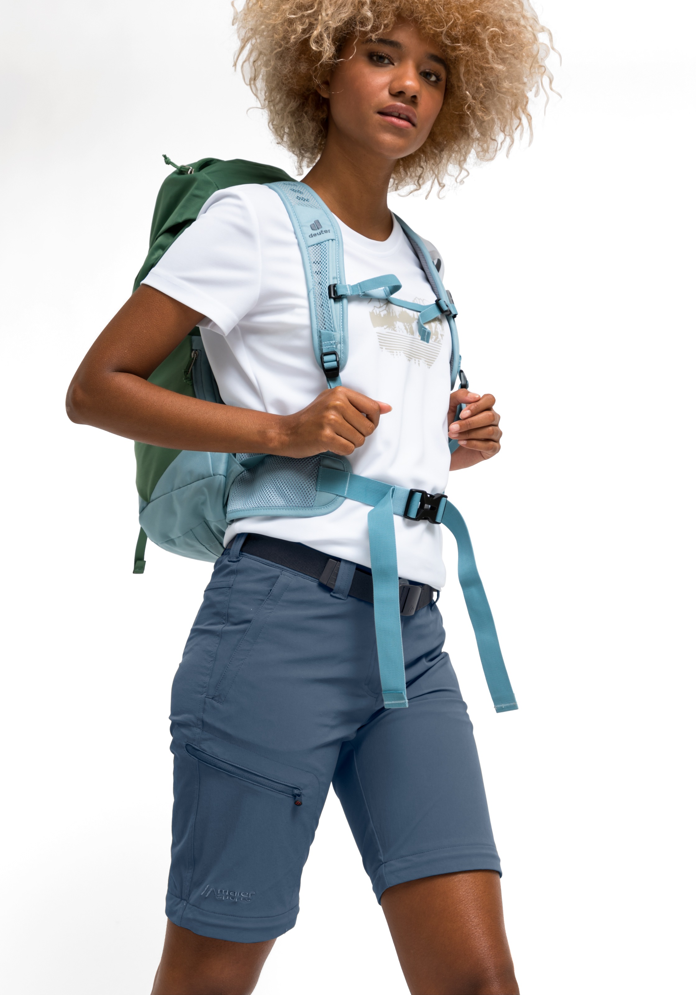 Maier Sports Funktionshose »Nata«, Damen Wanderhose, zipp-off Outdoor-Hose, 3 Taschen, Regular Fit