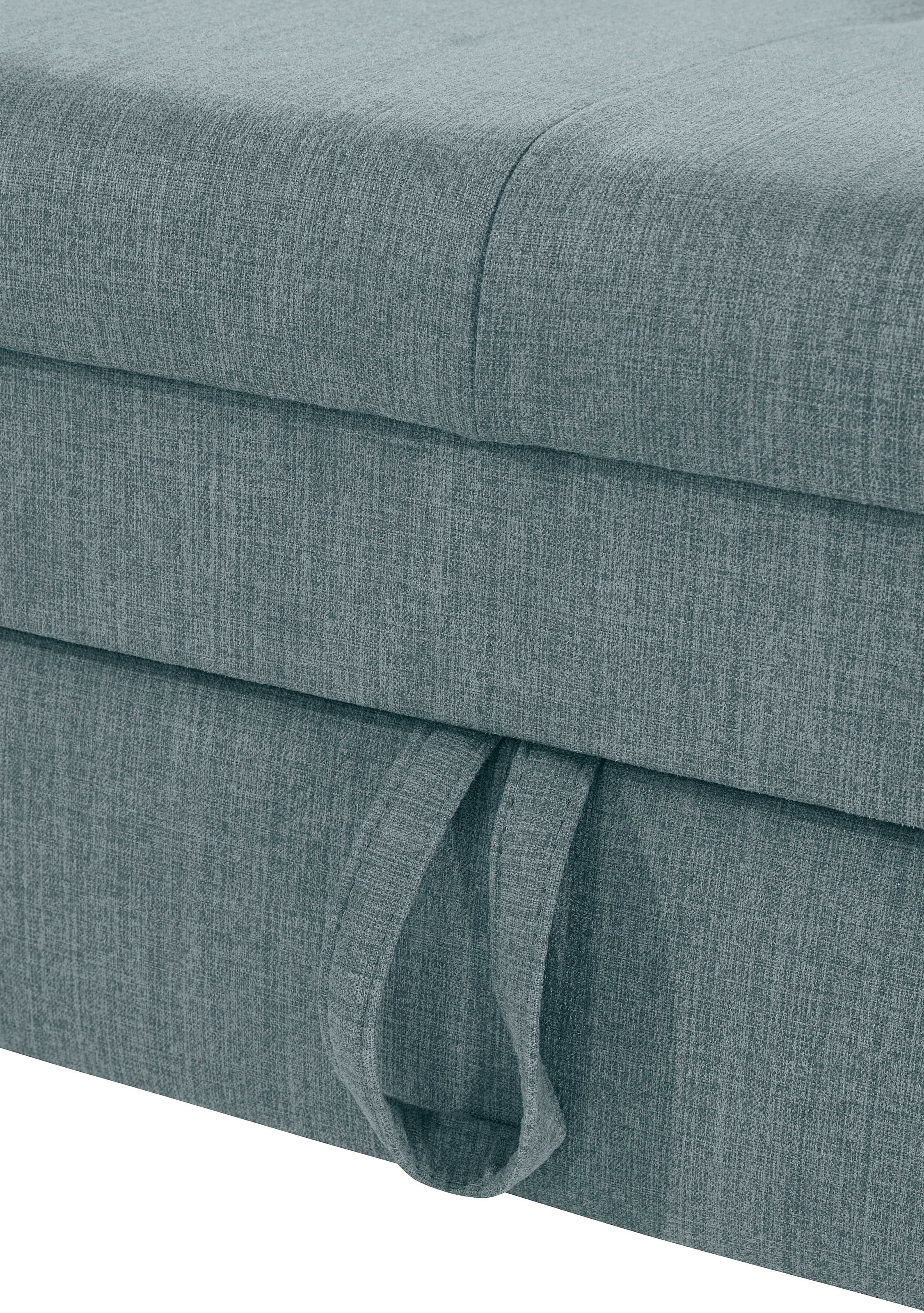 COTTA Ecksofa »Mia L-Form mit 3 Zierkissen«, wahlweise mit Bettfunktion, Bettkasten, Beleuchtung & Wireless-Charger