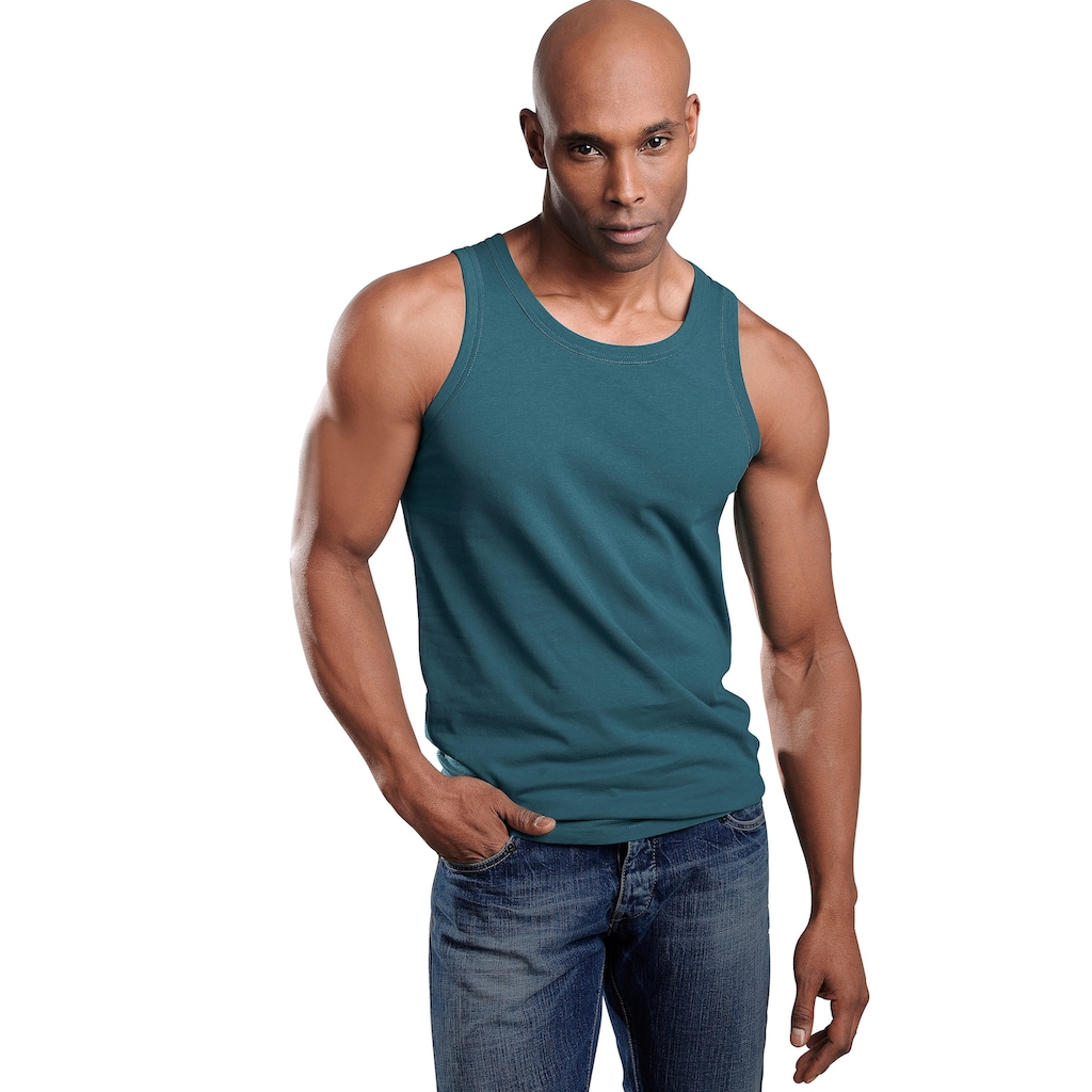 H.I.S Tanktop »Unterhemd für Herren«, (Packung, 3 tlg.), mit Rundhals aus Baumwolle