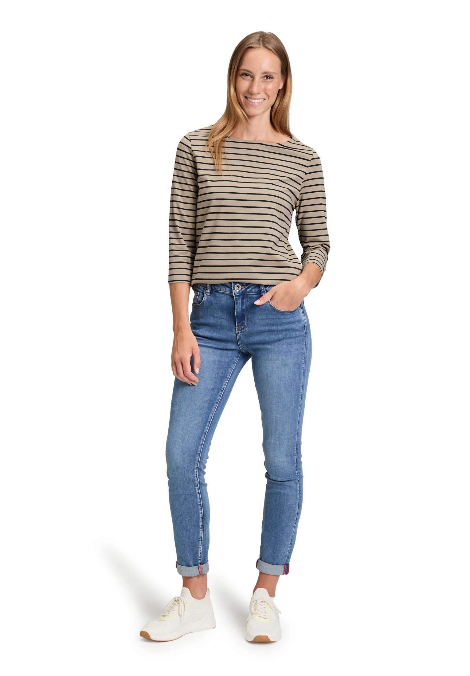 Betty Barclay 3/4-Arm-Shirt »Ringelshirt mit U-Boot-Ausschnitt«