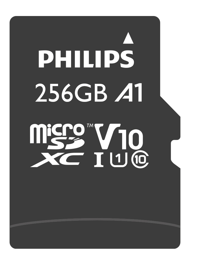 Philips Speicherkarte »MicroSDXC UHS-I CL10 U1 256GB«, (UHS-I Class 10 80 MB/s Lesegeschwindigkeit)