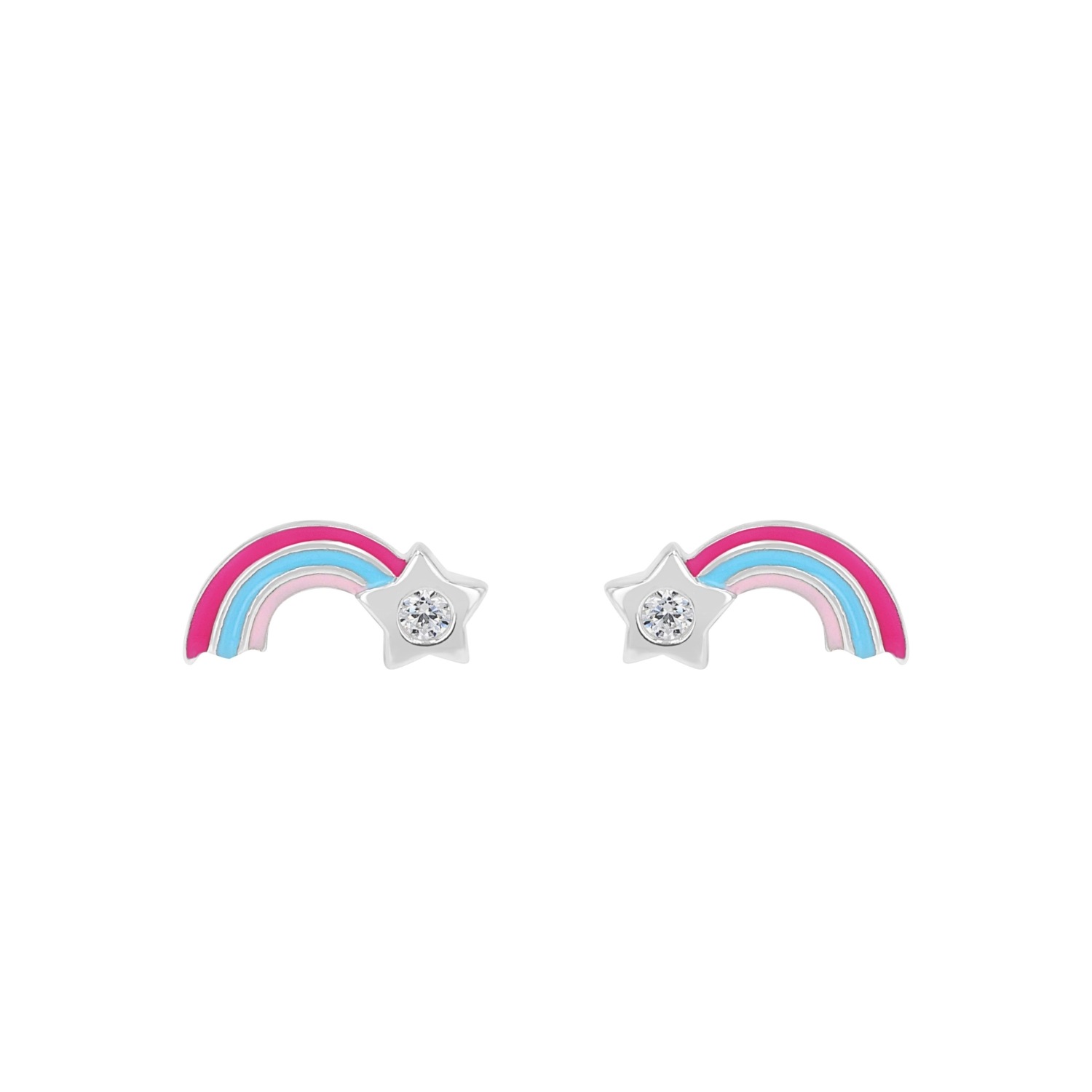 Prinzessin Lillifee Paar Ohrstecker »Sternschnuppe-Motiv« mit Zirkonia (synth.)