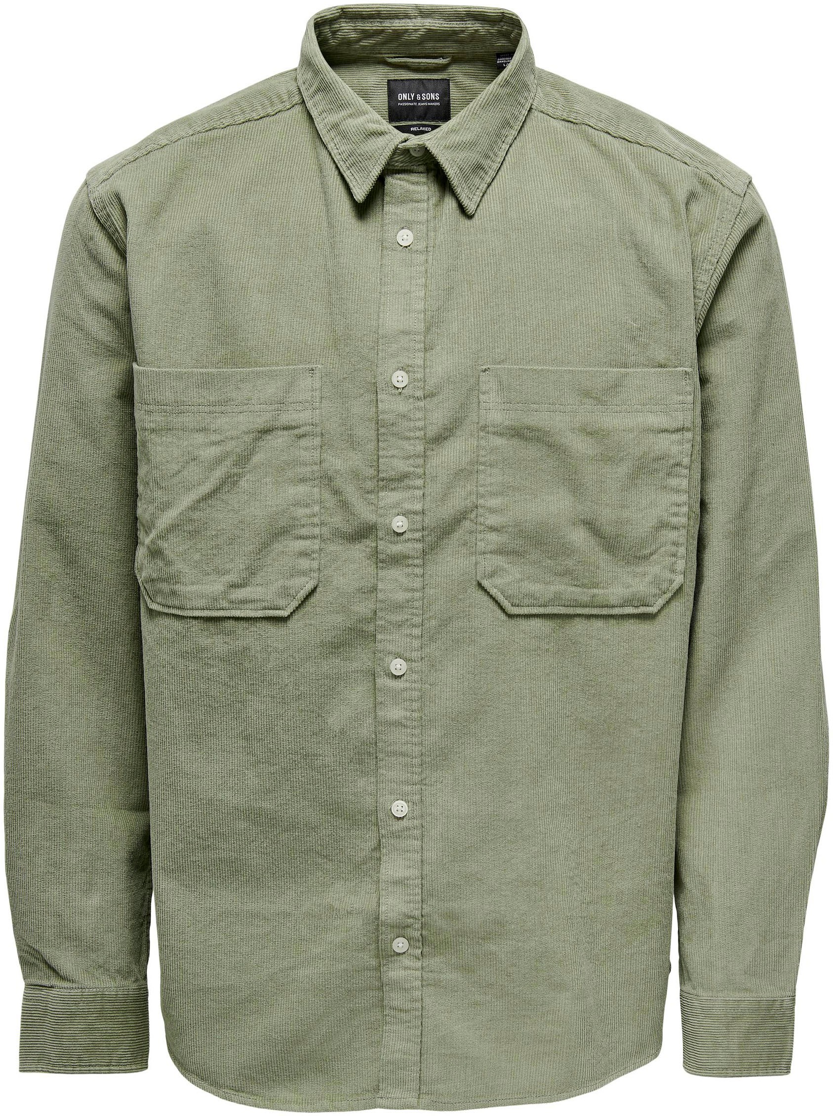 ONLY & SONS Langarmhemd »OS ONSALP RLX 2PKT WASHD COR«