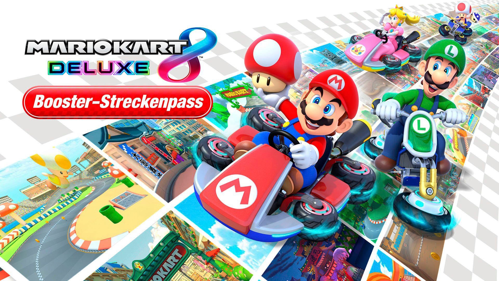 Nintendo Switch Spielekonsole, inkl. Mario Kart 8 Deluxe und Booster-Streckenpass