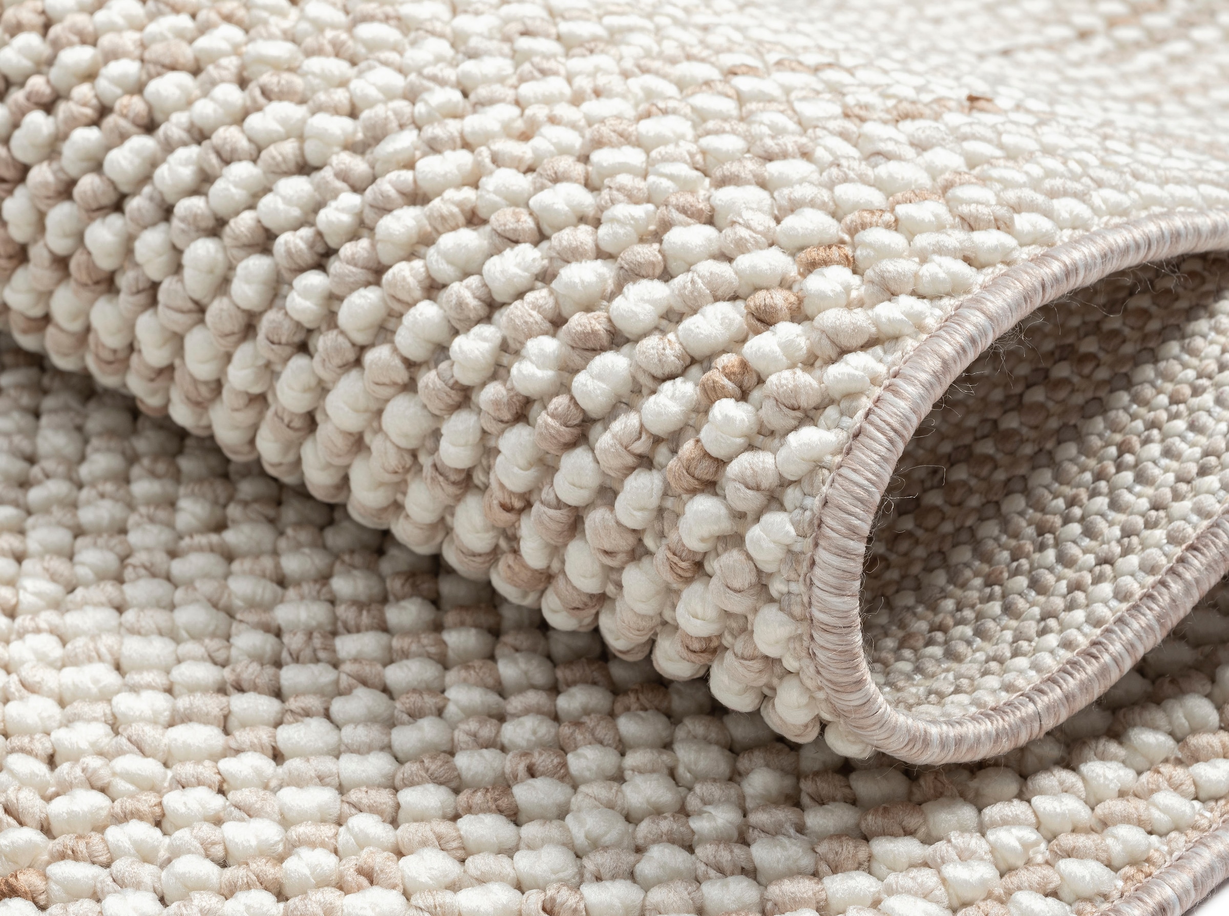 Myflair Möbel & Accessoires Teppich »Ava«, rechteckig, 7 mm Höhe, Uni Farben, meliert, Sisal-Optik, auch in rund erhältlich, mit Fransen