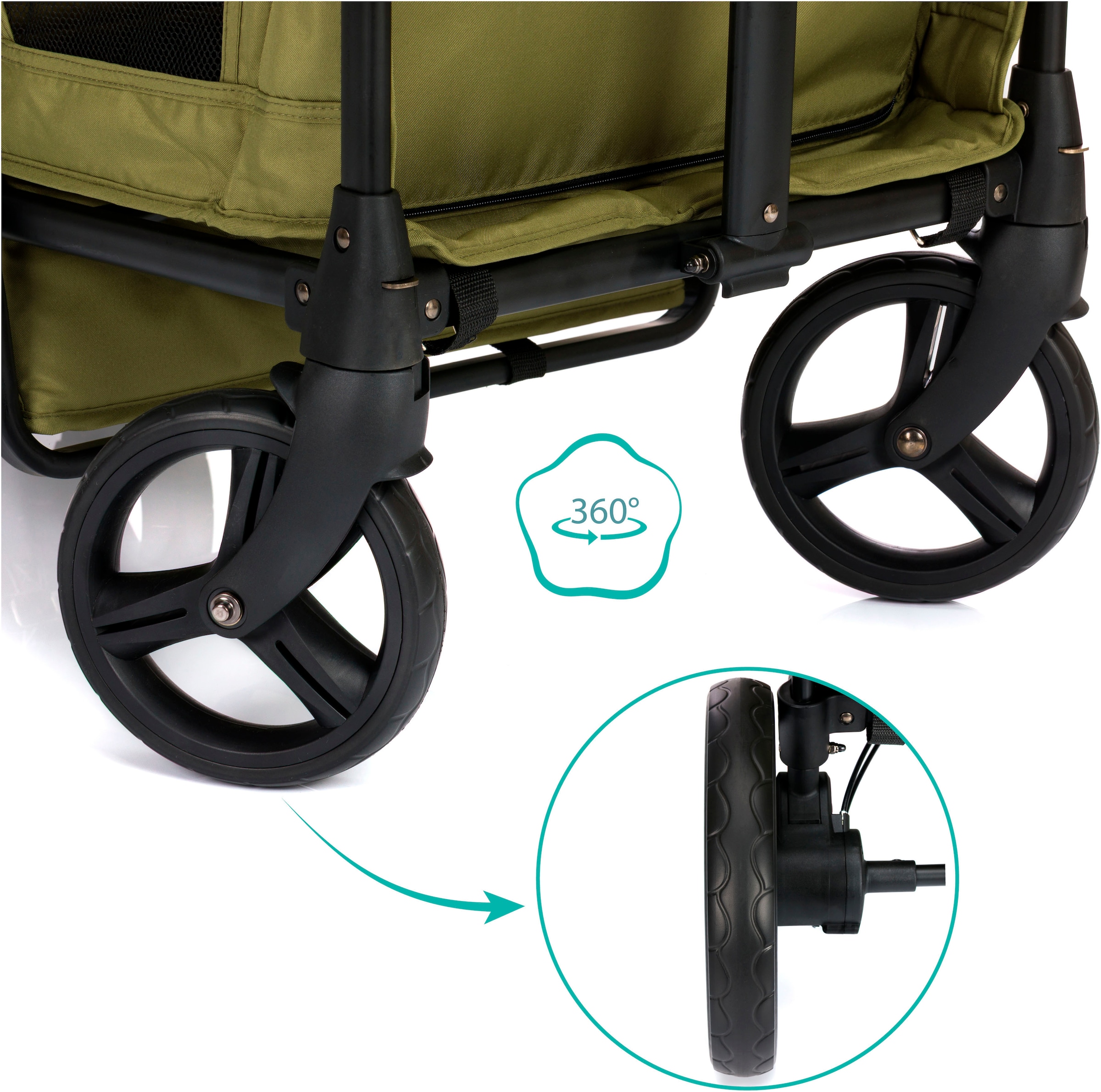 Fillikid Bollerwagen »Oskar« faltbar; für zwei Kinder