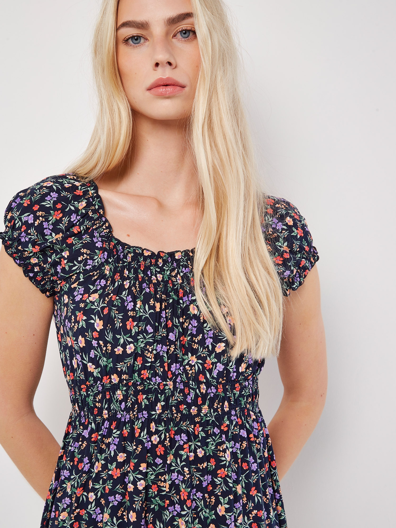 Apricot Midikleid »Midikleid« mit Smokdetails